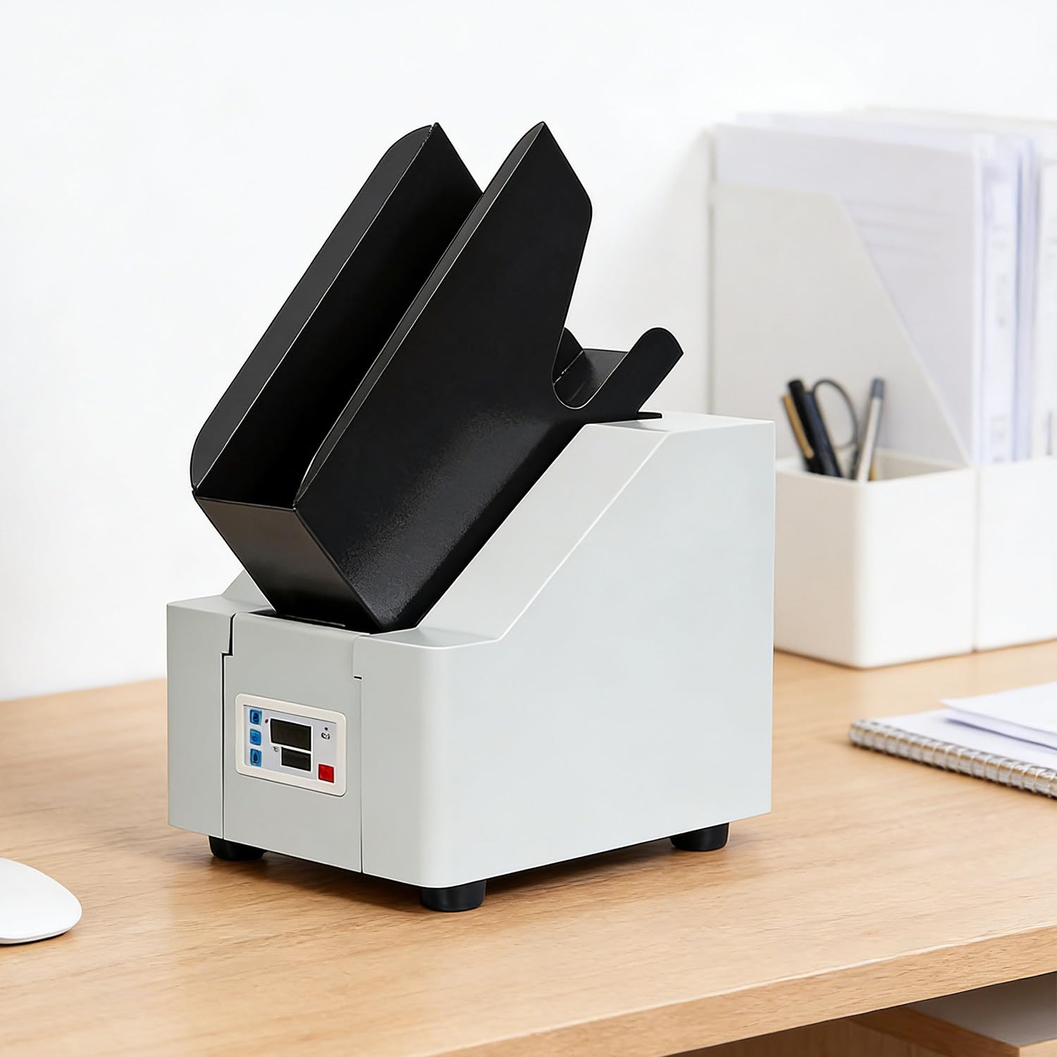 GYKOZY Automatic Paper Sorter, Desktop Paper Jogger, 70mm Capacity, 5s Alignment Finisher, 18000 RPM, Ideals for Educational and Corporate Environments