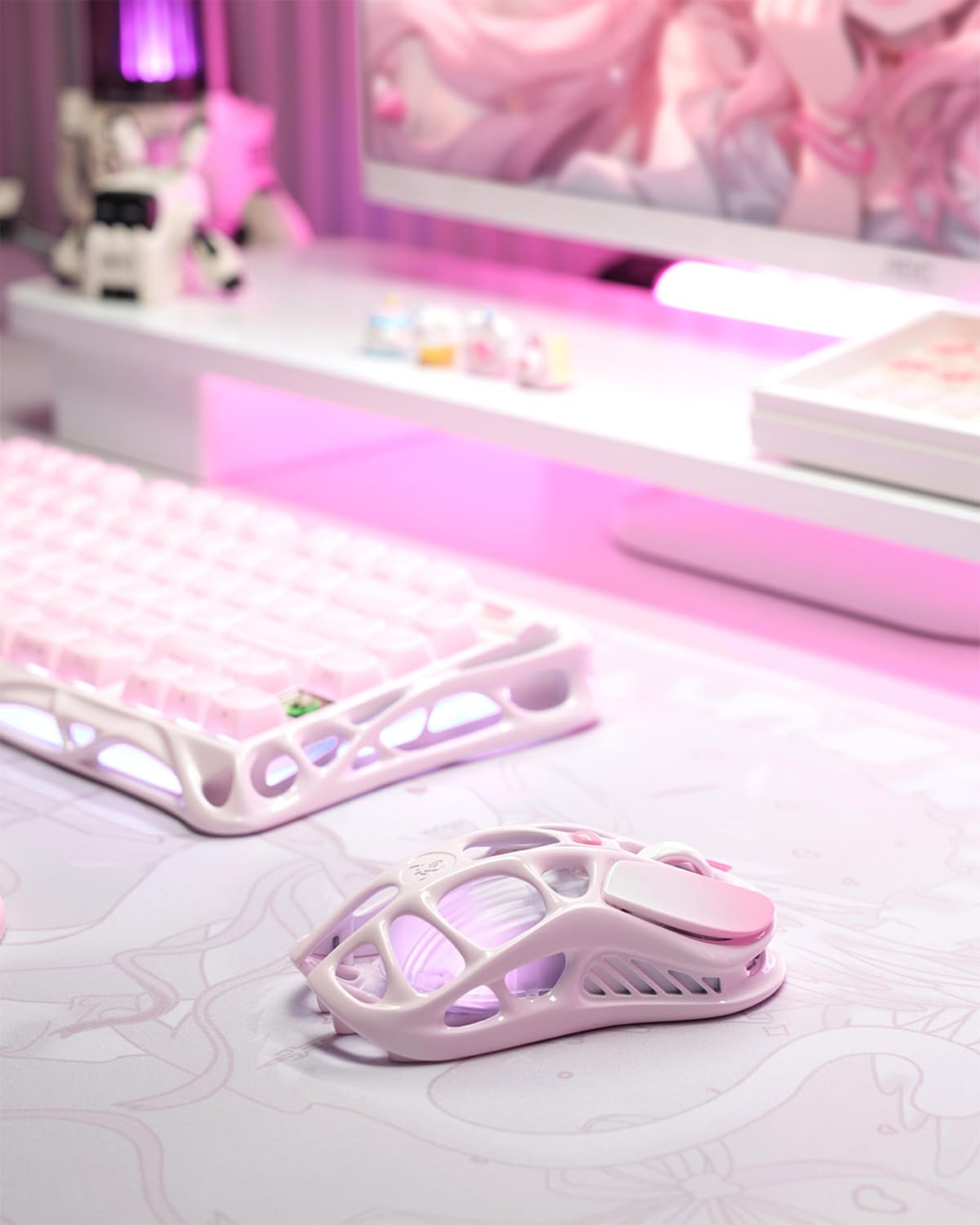 Amazon | 【国内正規品】GravaStar かわいいピンク ゲーミングマウス