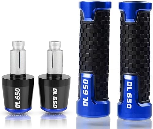 Motocicleta para Suzuki DL650 V-Strom DL 650 VSTROM 2004-2009 2008 2007 2006 2005 78 pulgadas 0.866 in empuñaduras de mango de motocicleta tapón