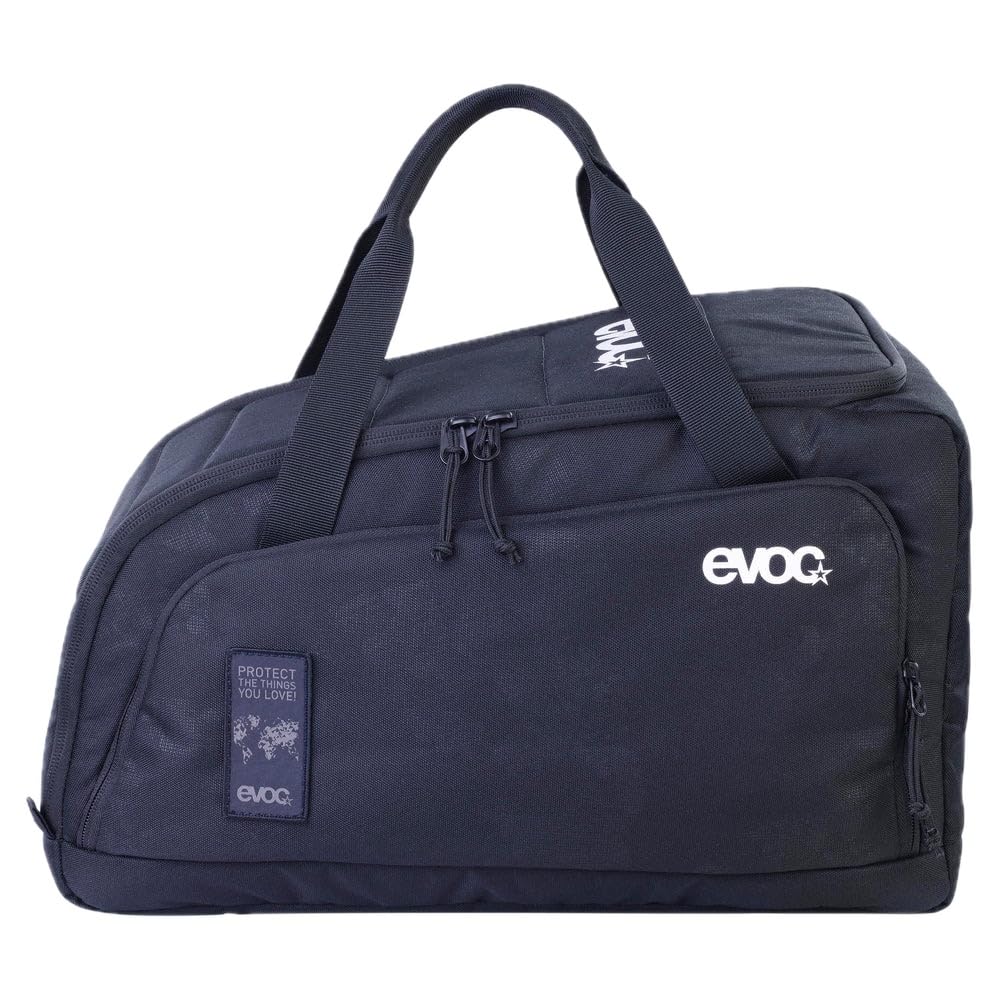 Torba podróżna EVOC GEAR BAG 20 (poręczna torba rowerowa, wytrzymały materiał zewnętrzny, wyściełana komora główna, odporna na zabrudzenia/wodę, w pełni otwierana komora główna), czarna