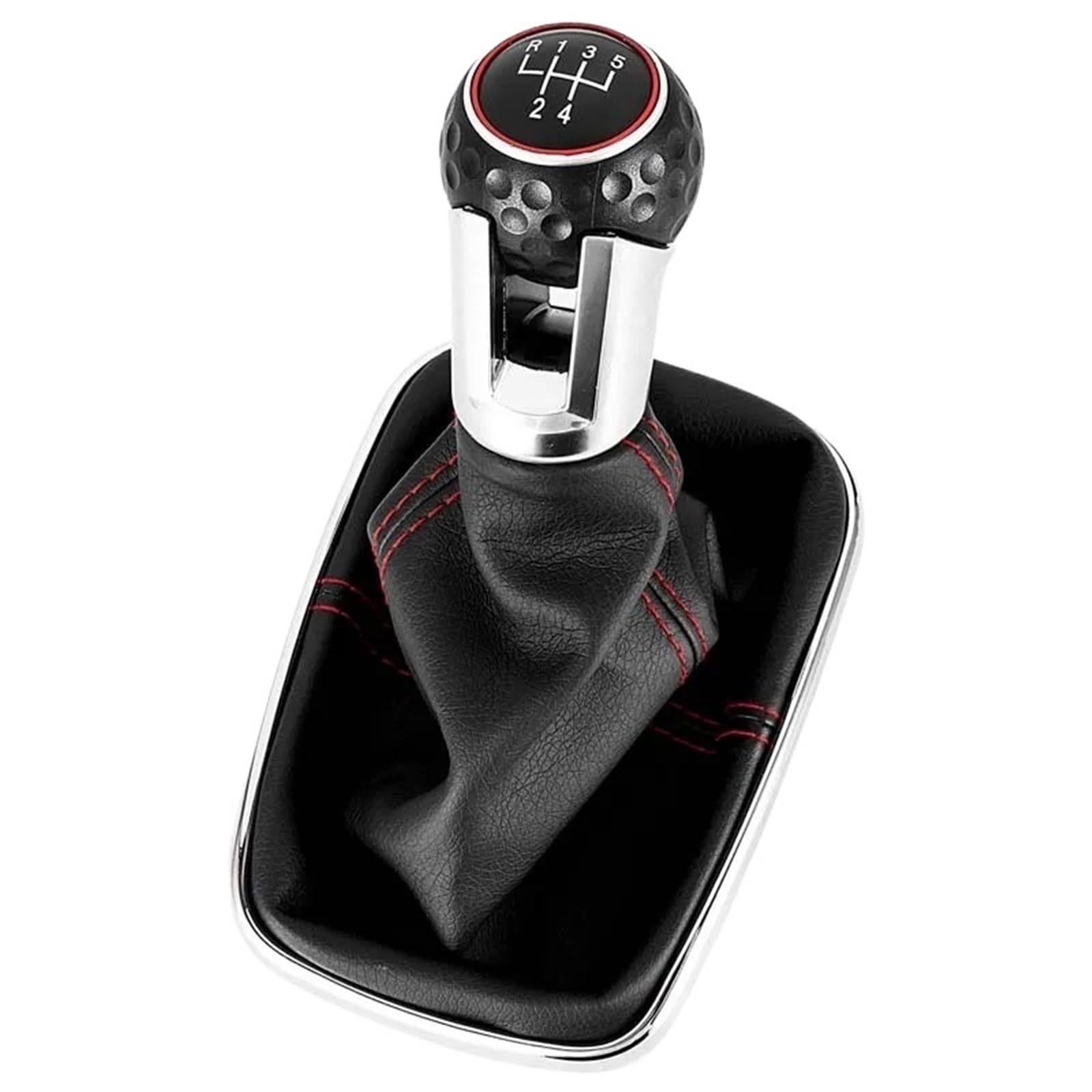 DAJMSUY for VW for Golf for Bora for Jetta for GTI MK4 Car 5/6 Speed 12mm Gear Shift Knob Lever Shifter Gaiter Boot Interior Accessories Car Gear Shift(12MM 5 Speed)