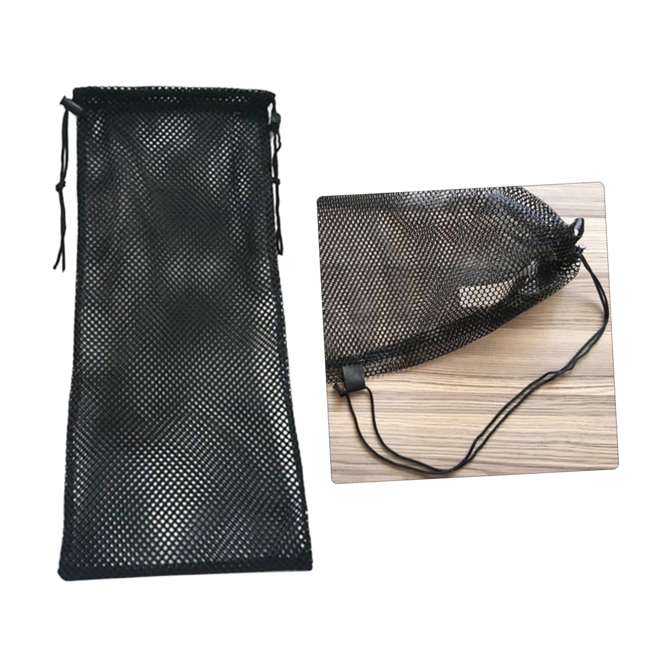 DEARMAMY Nylon Snorkeling Storage Bag Diving Equipment Tote Mesh Pockets for Quick Dry