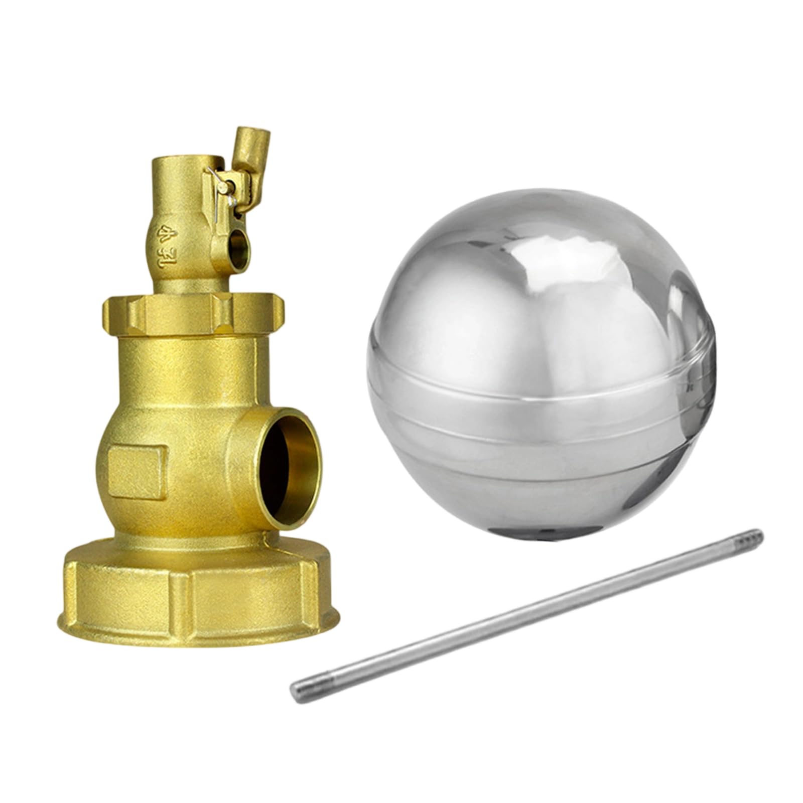 Mekalero Multicolor Brass Float Valves Small Hole Water Tanks Floating Ball Valves For Water Tanks Pump Levels Adjuster Small Hole Floating Ball
