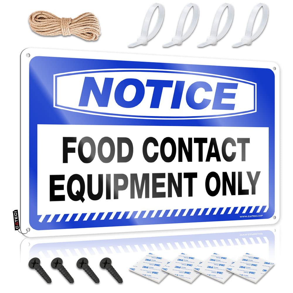 Metal Beer Signs Notice Food Contact Equipment Only Tin Sign Beer Signs For Man Cave Funny Signs Billiard