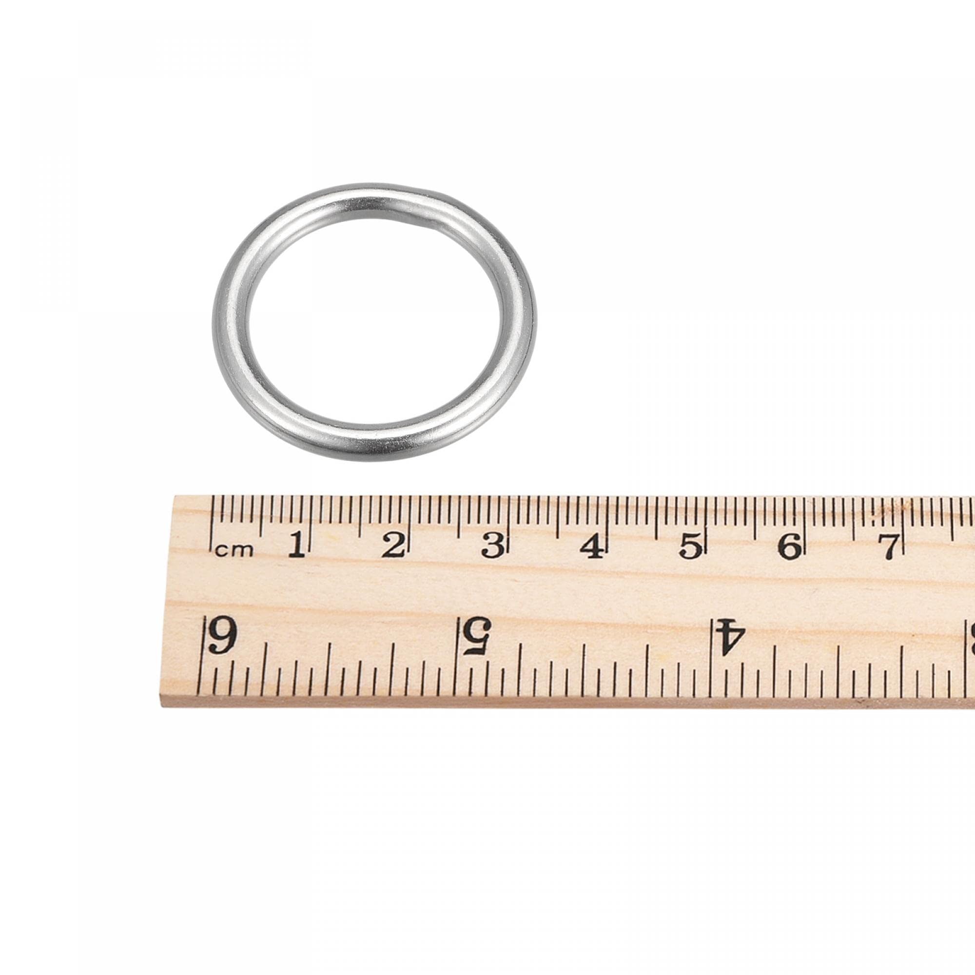 Anneau demi-rond soudé en inox 316