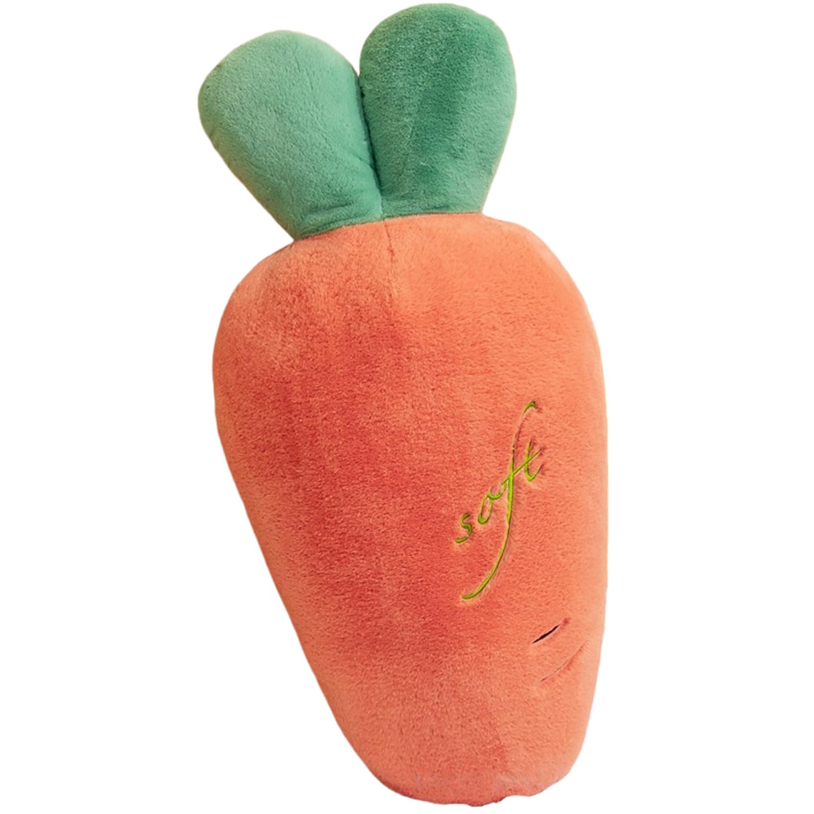 Karotten Plüschfigur, Gefüllte Karotten Plüschtier Kissen, Heimdekoration, Weich und bequem, Zum Kuscheln und Spielen, Geschenk für Mädchen und Jungen (110 cm,Orange)