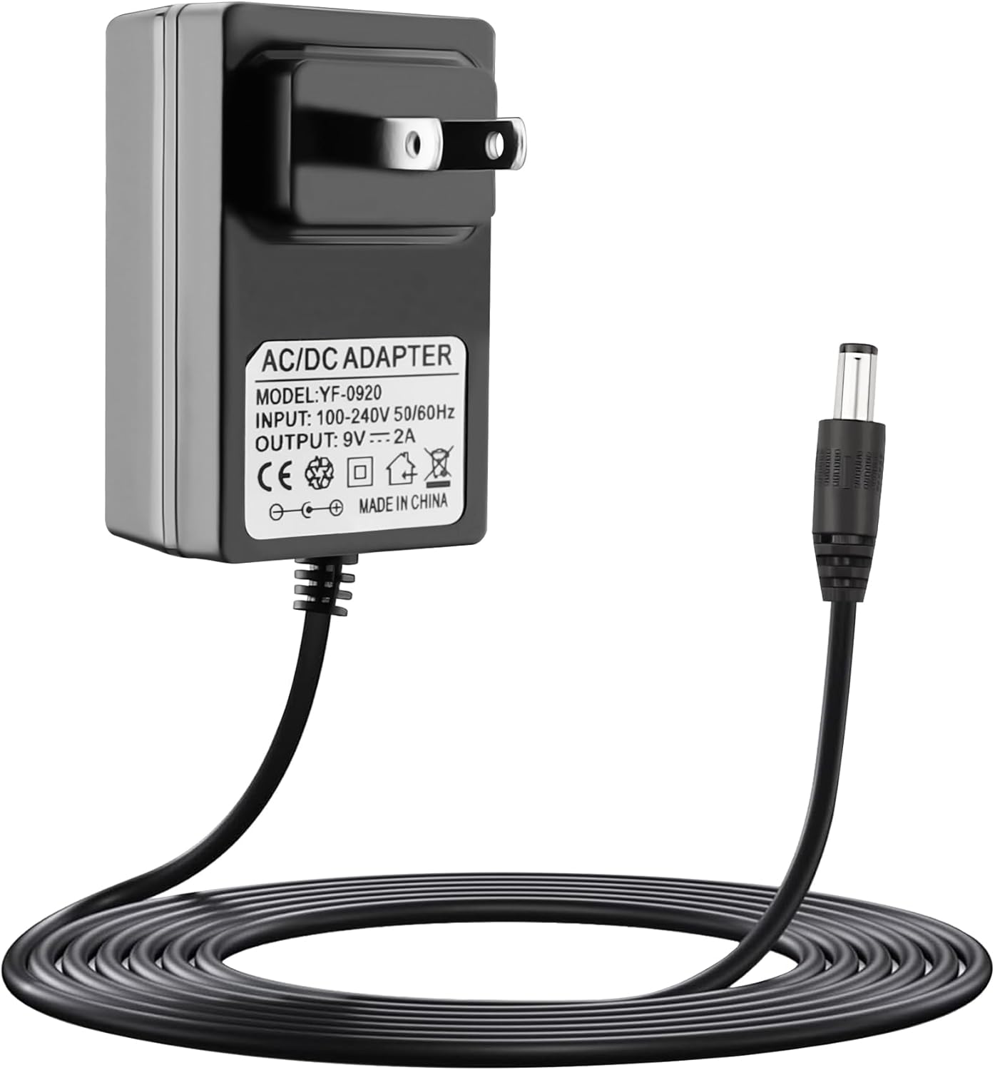 9V 2A Adapter for Crosley Record Player, Power Supply for Crosley Cruiser Portable Turntable Record Player CR8005A I II III Series, Schwinn Bike A10 A20 A40 220 430 Elliptical Trainer