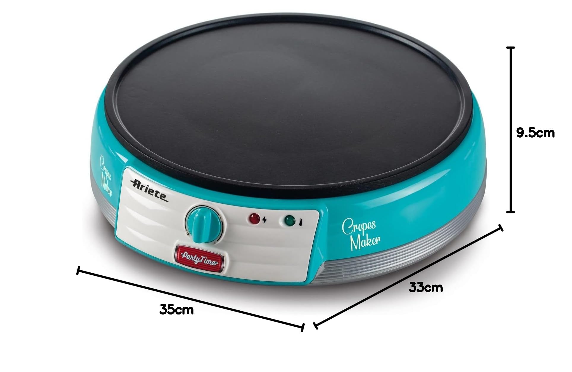 Crepiera Elettrica Elite Gourmet - Piastra Antiaderente 30.5cm Per Crêpes E Pancake - Foto 10