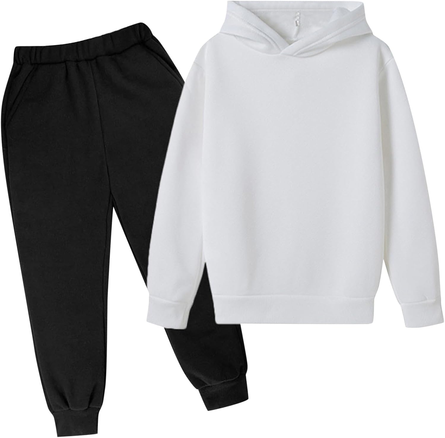 Ensemble Hiver Fille Pantalon + Sweat à Capuche - Chic, Confortable, Taille 2-13 Ans