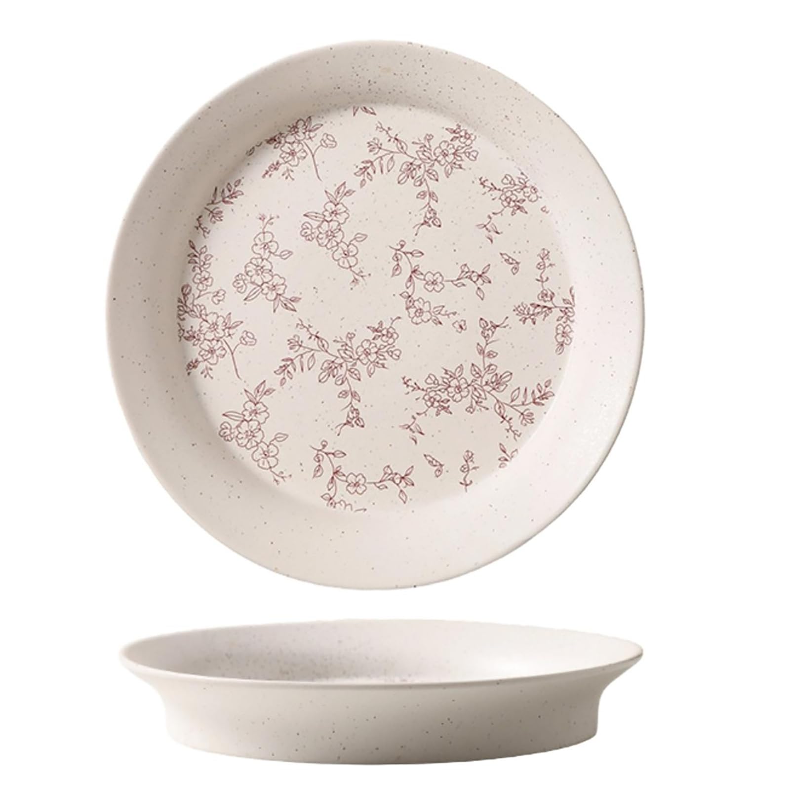 Piatto fondo in ceramica fiore semplice