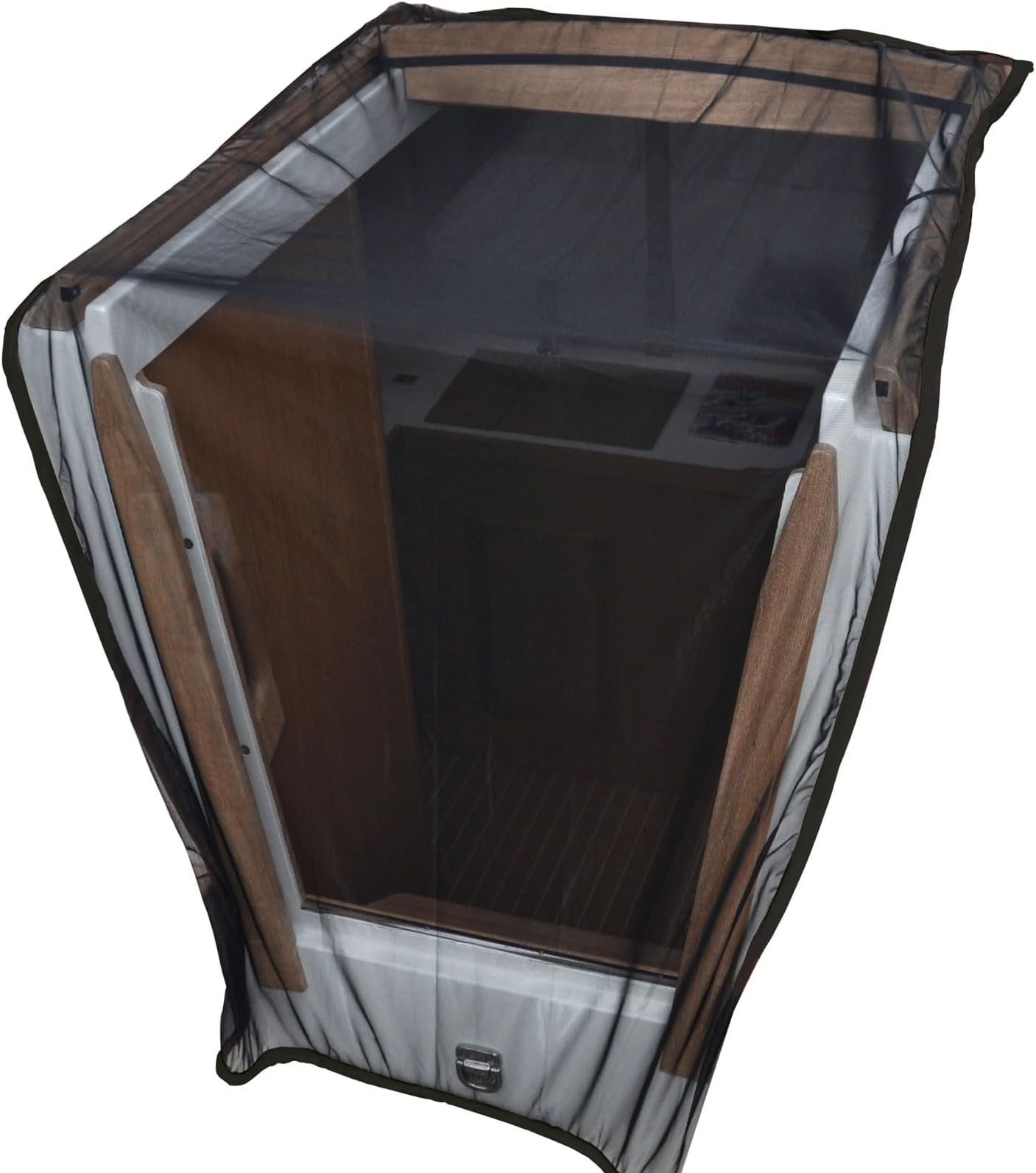 Mosquito NET/Bug Screen Cover The companionway, Stays in Place with a Weight Band. Universal Size for sail- and motorboats.(#1460).