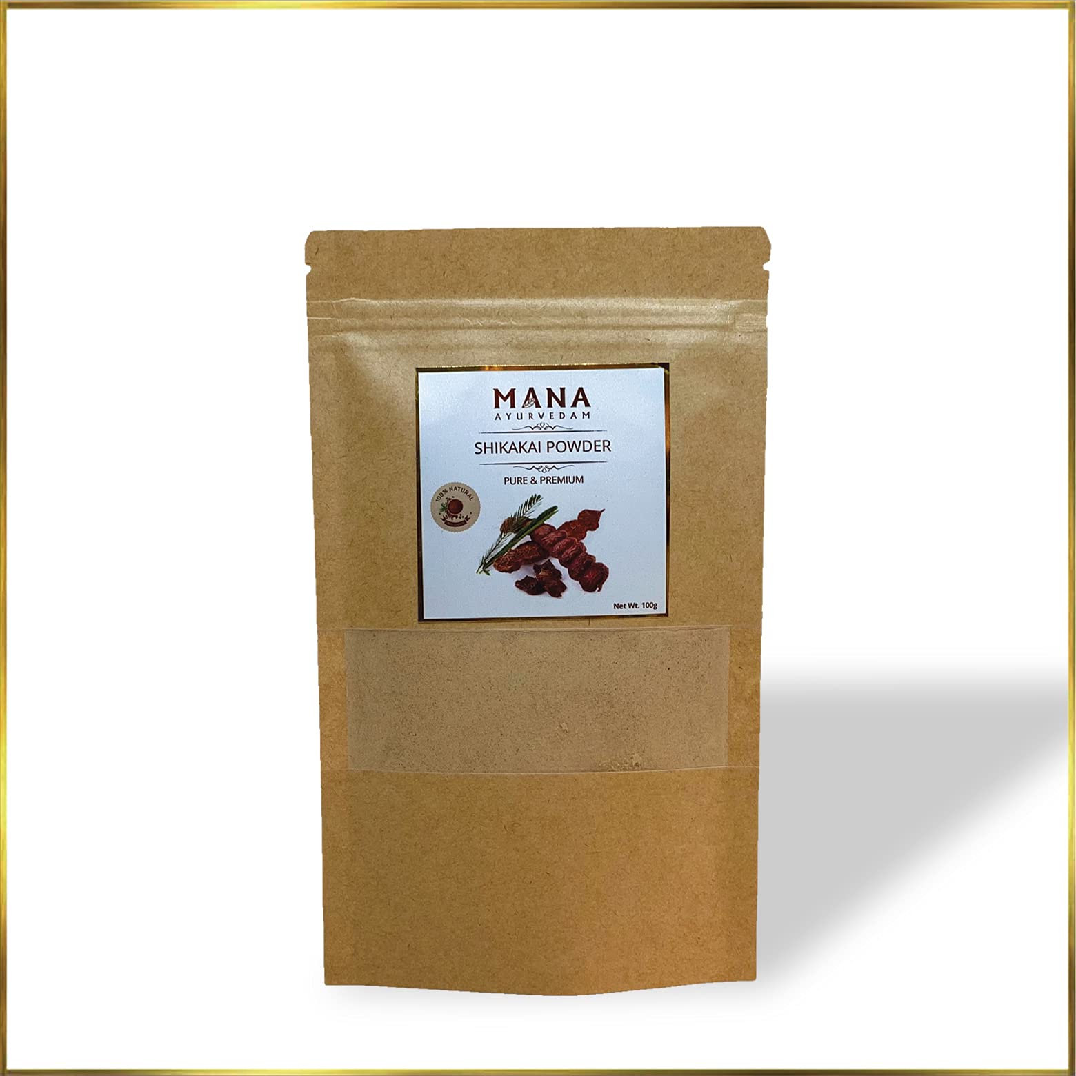 MANA AYURVEDAM SHIKAKAI POWDER | Nourishes Hair Follicles | 100g