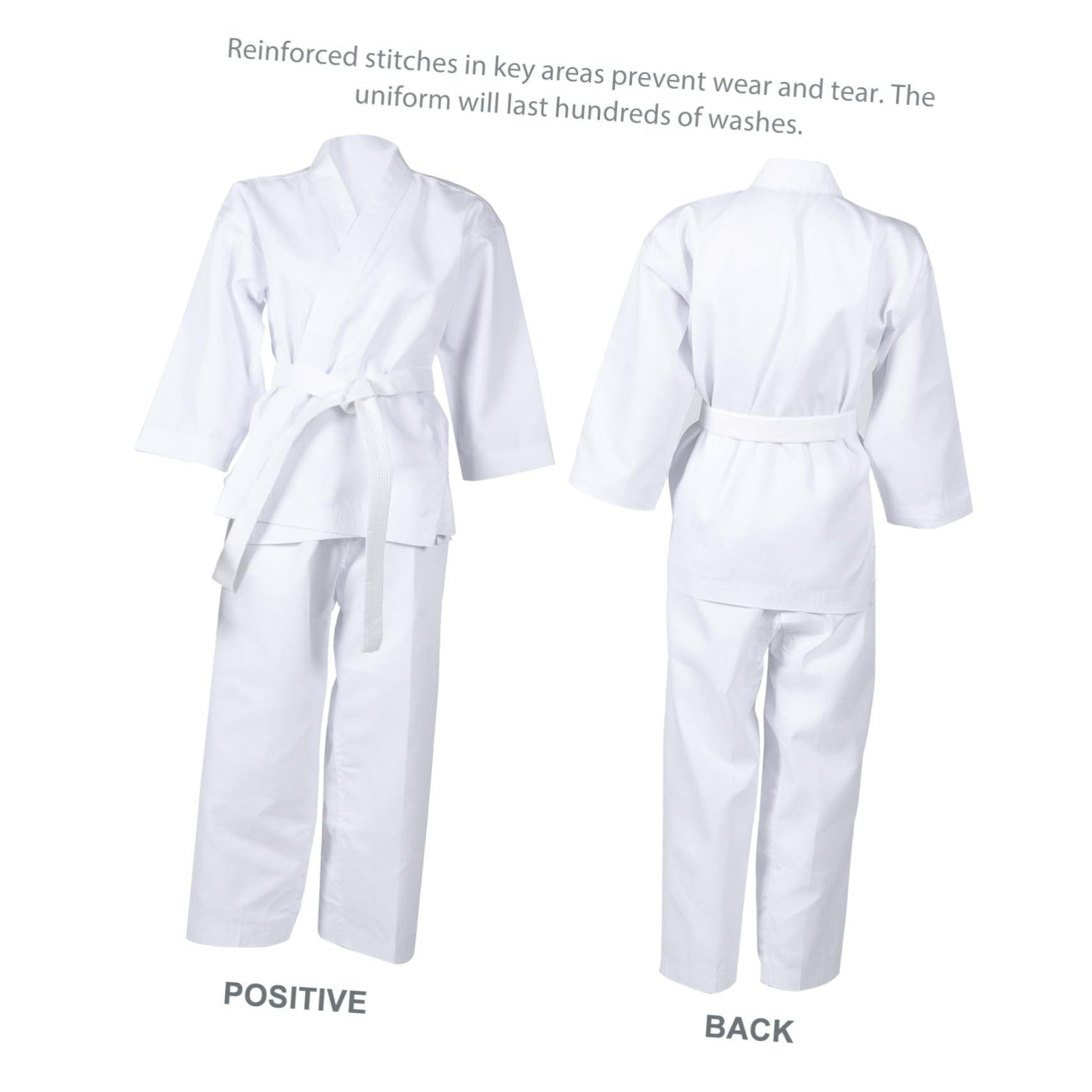 Traje de Karate Profesional Uniforme para Adulto y Adolescente Ropa de Entrenamiento Reutilizable Pantalones para Dojo y Competencias