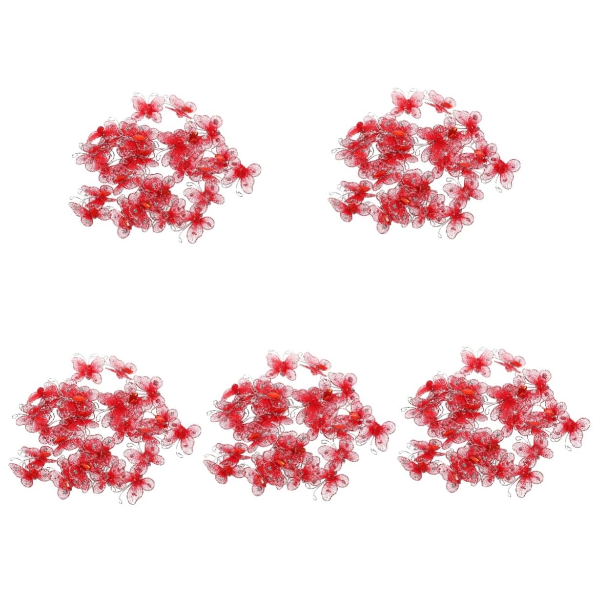Hemobllo 250stücke Mesh Schmetterlinge Wanddekorationen Realistische Butterflies Für Kreative Raumgestaltungen Für Hochzeiten Partys Und -projekte
