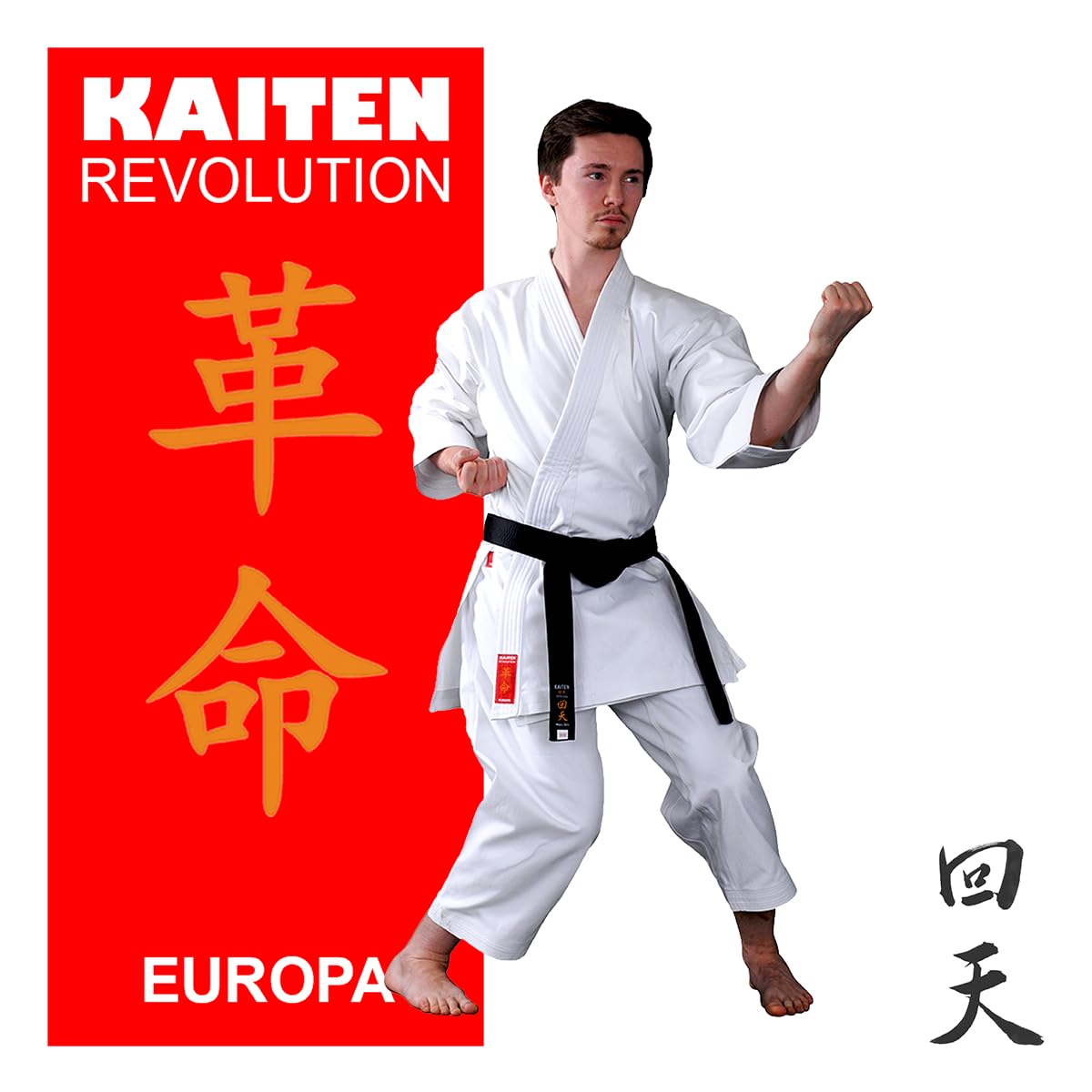 KAITEN Karateanzug Europa REGULAR - Karate Gi weiß 11 oz Baumwolle - Hose mit Zugverschluss