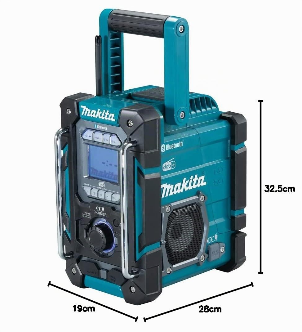 Makita DMR115 Battery-Powered Construction Site Radio (Without Battery, Without Charger)