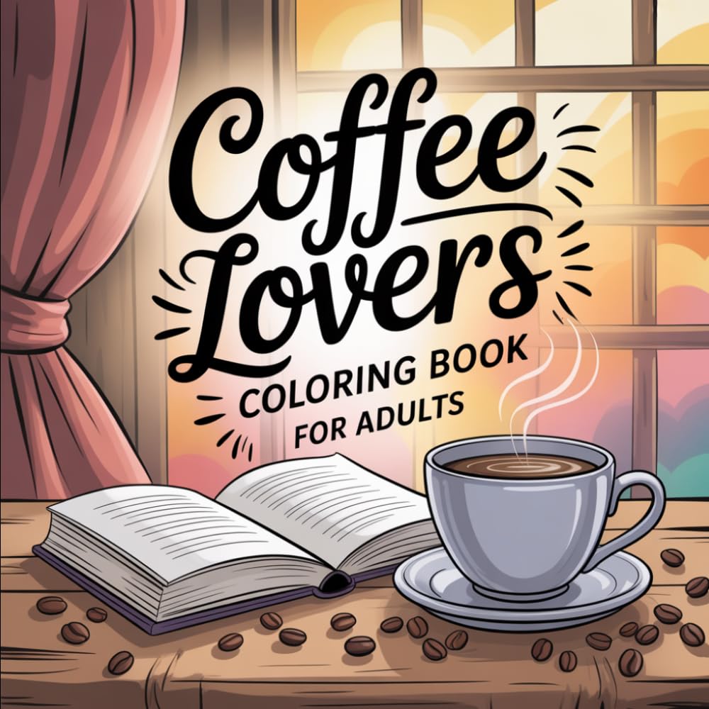Coffee Lovers Coloring Book: For Adults - 77 Pages