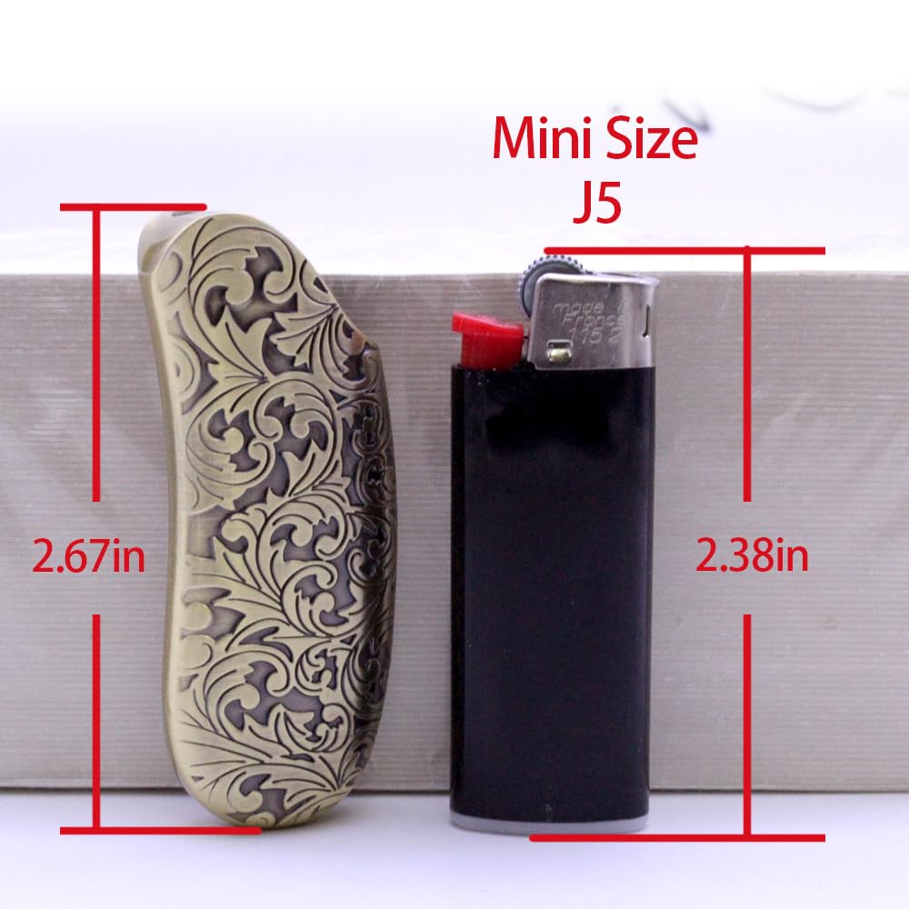 Amazon.com: HUMWE Vintage Flower Design Metal Lighter Case