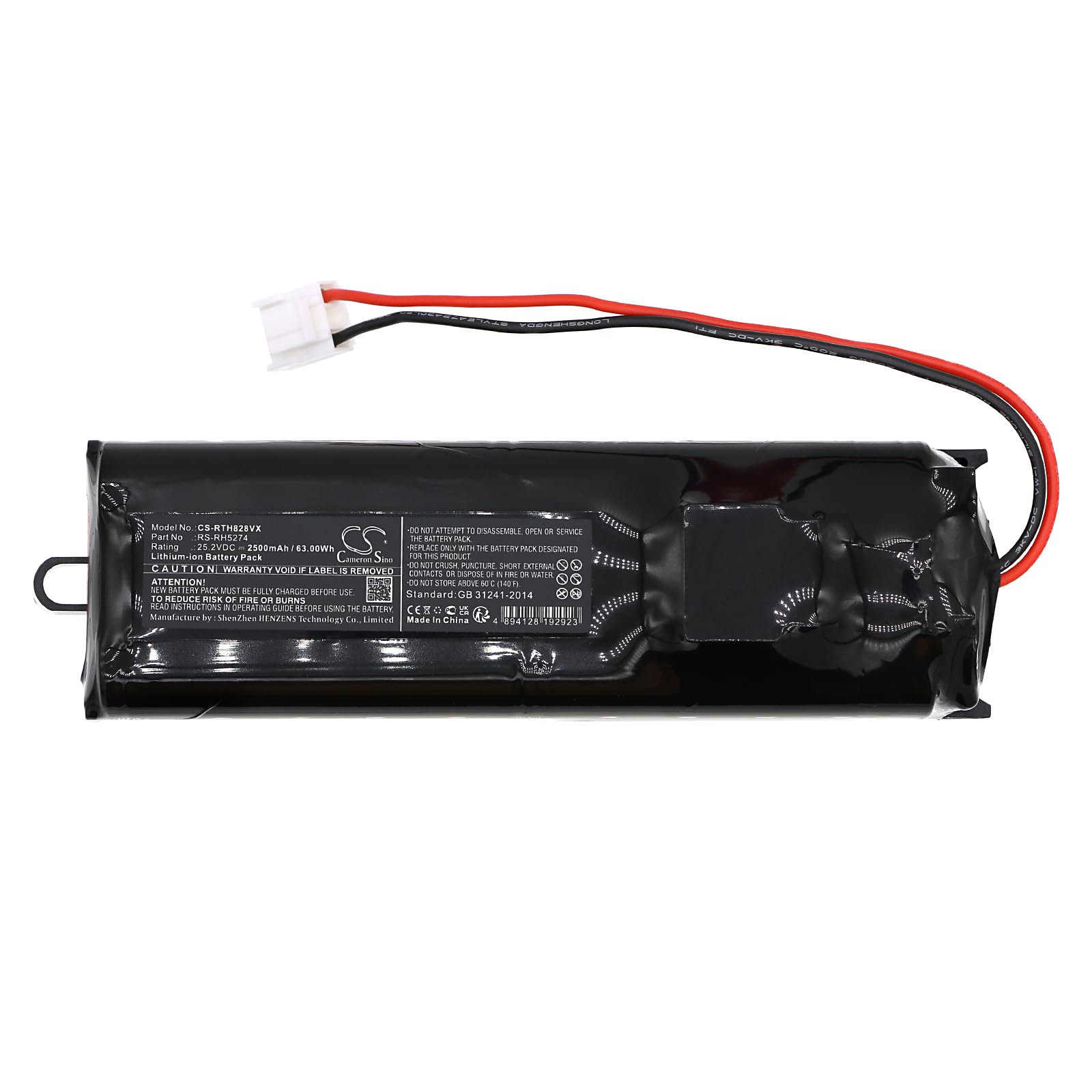 TECHTEK Batteria 2500mAh compatibile con [Rowenta] RH8290WO, RH8827WO