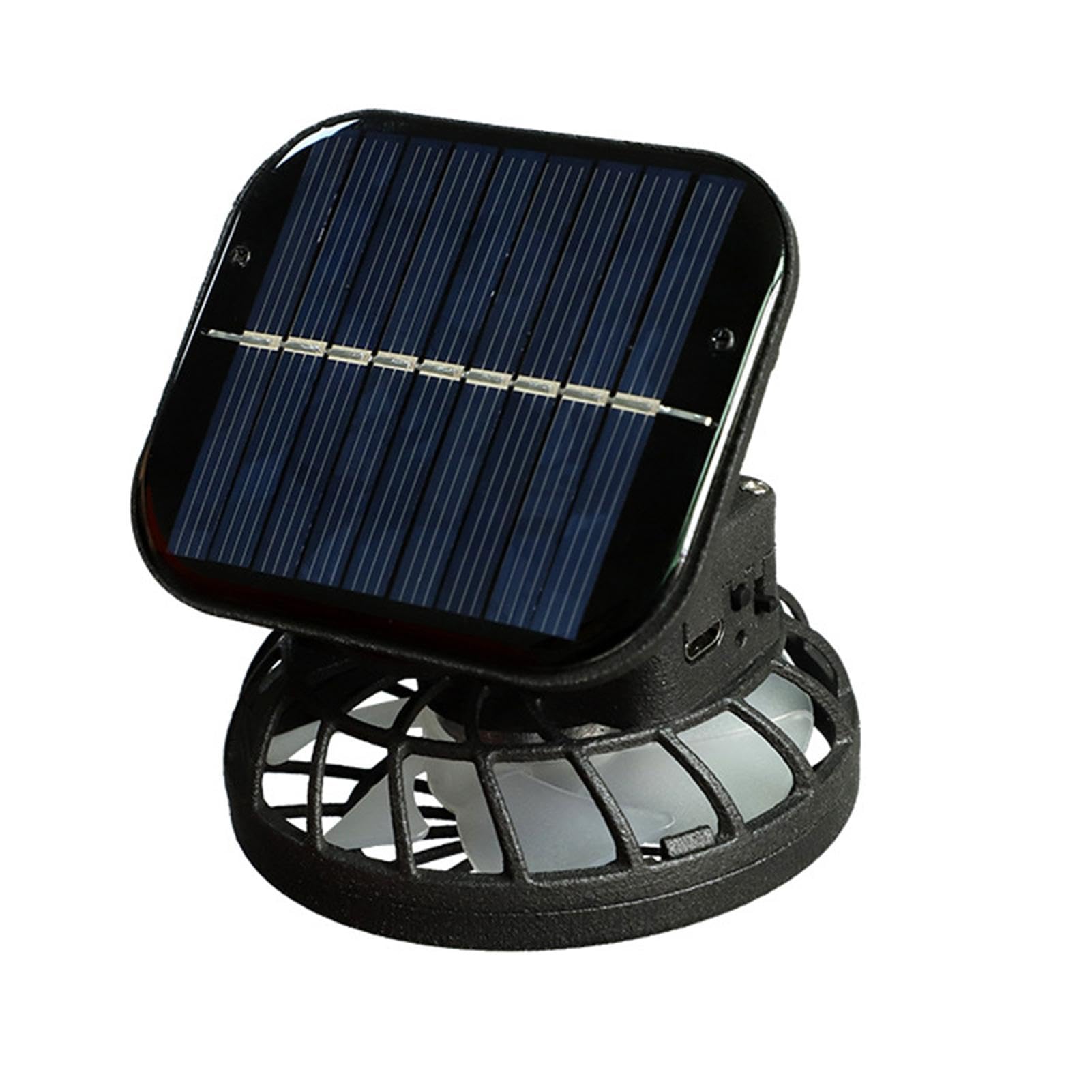 Hut mit eingebautem Ventilator, solarbetriebener Ventilatorhut - Sonnenhut mit breiter Krempe, 3 einstellbare Windgeschwindigkeiten,Solarkühlhut, atmungsaktiver Fischerhut, USB-Solaraufladung für Männ