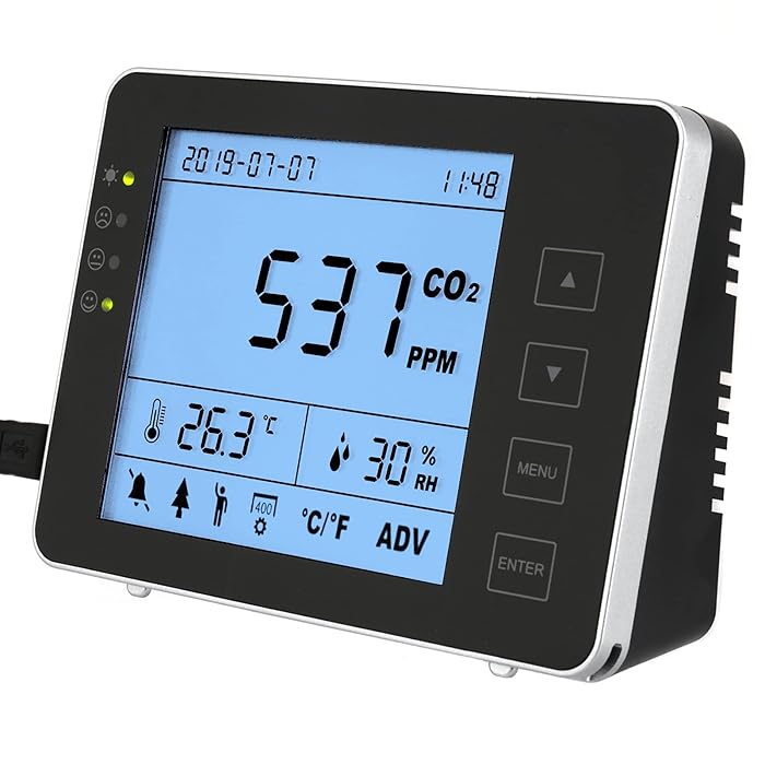 Buy BEAMNOVA CO2 Meter USB Powered Indoor Detector NDIR Sensor 5000PPM