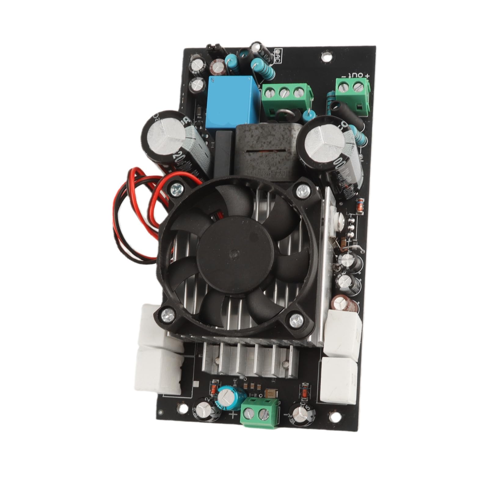 Annadue Scheda Amplificatore Digitale 1000W IRS2092S Chip HiFi Classe D Scheda Amplificatore di Potenza Full Range con Ventola di Raffreddamento