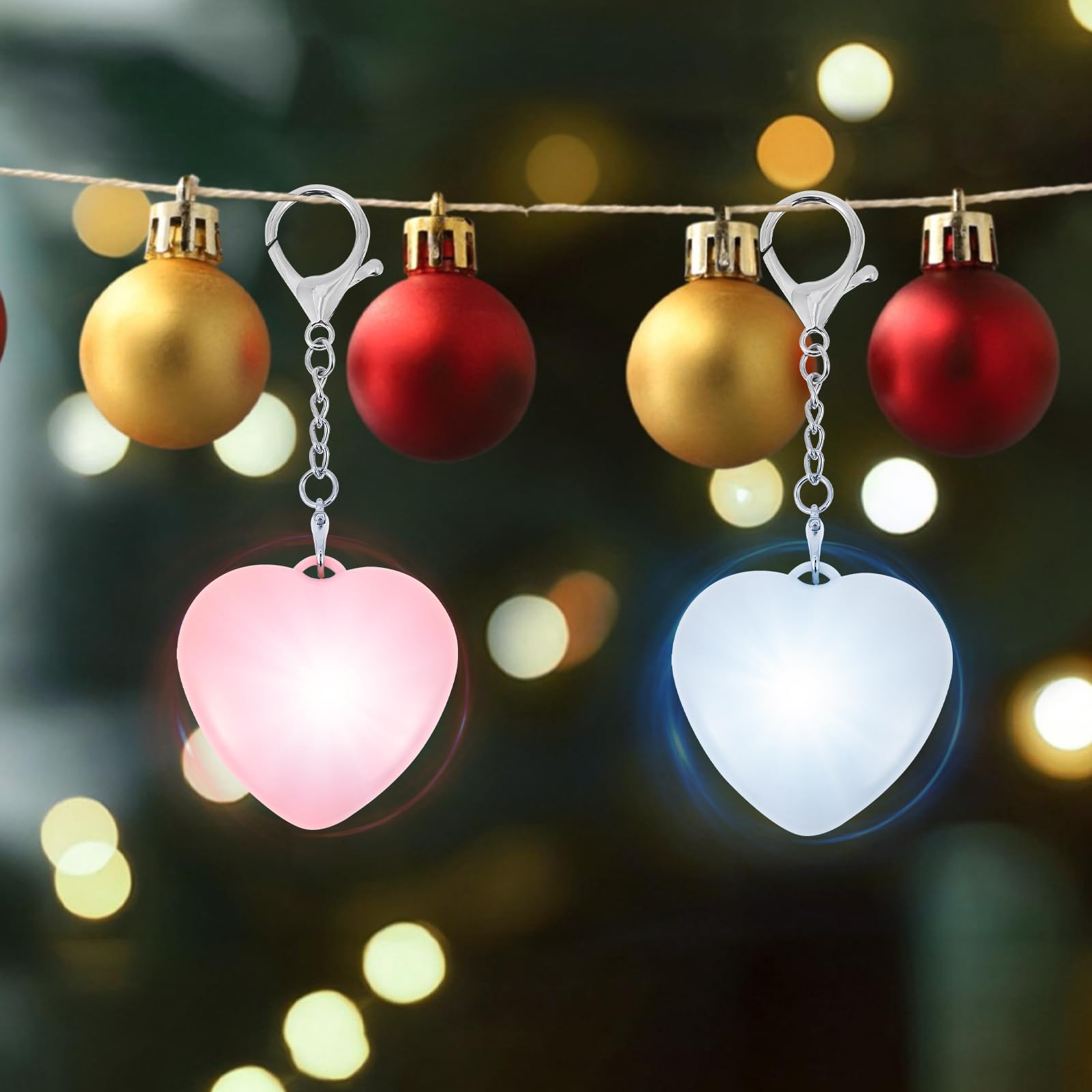 2Pcs Purse Glow Heart Light LED Automatic Sensor Form Purse Lamp Mini Touch Activated Handbag Light Portable Night — view 5