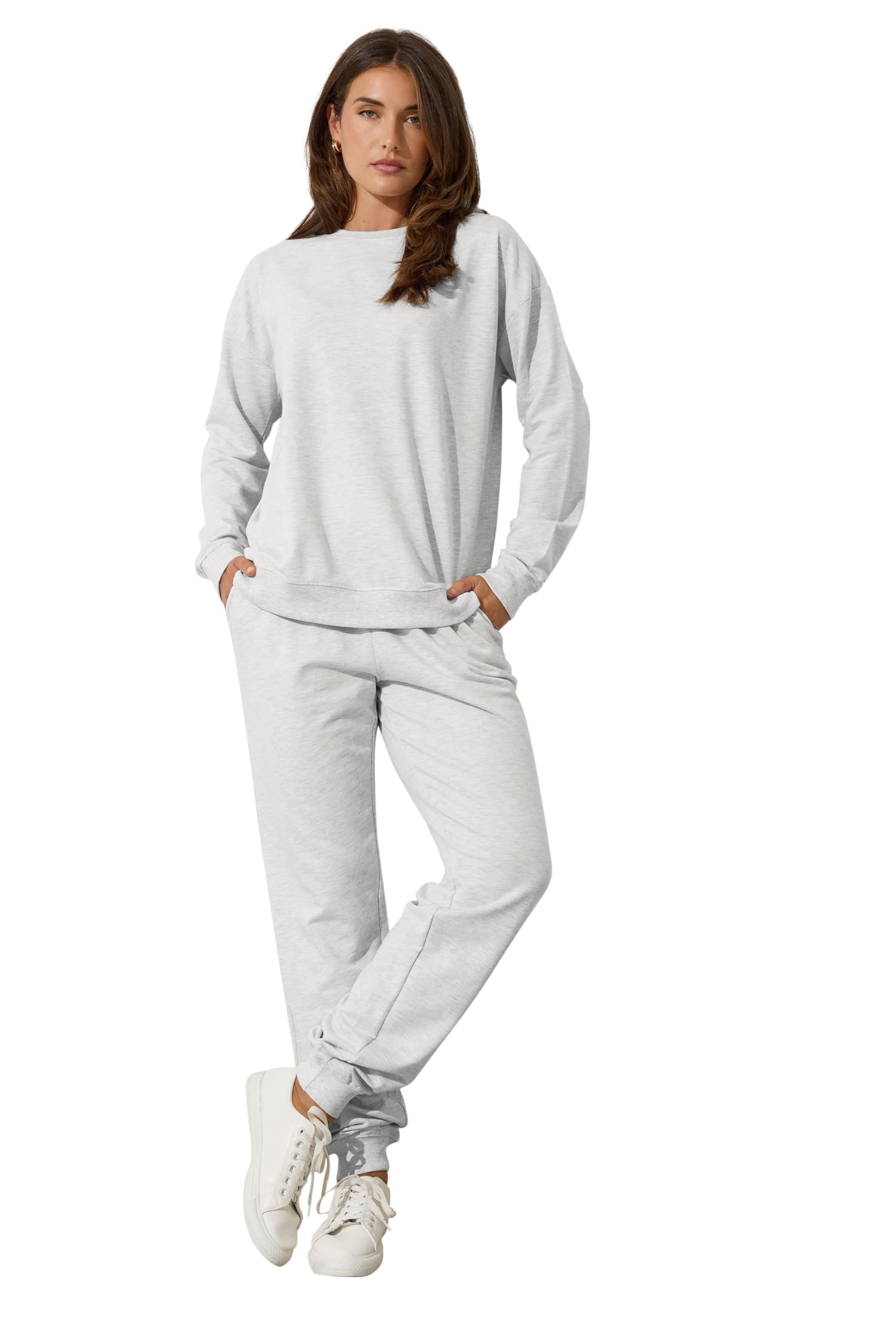Long Tall Sally - LTS Tall Long Sleeve Sweatshirt - Women's Light Grey