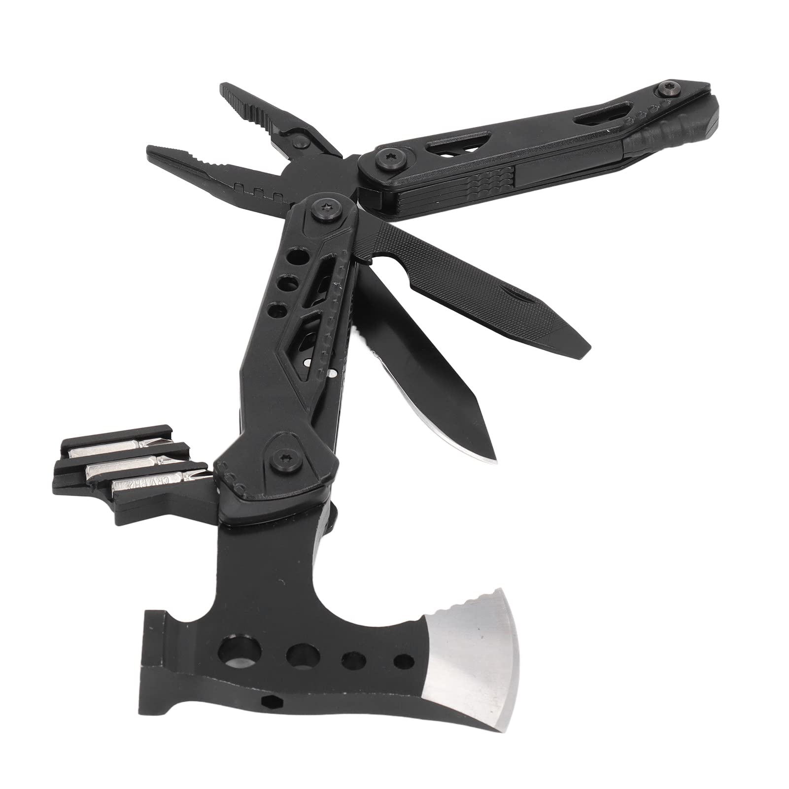 Accetta Da Campeggio Multiuso In Acciaio Inox – Ascia Martello Compatta Con Impugnatura Ergonomica Antiscivolo - 3