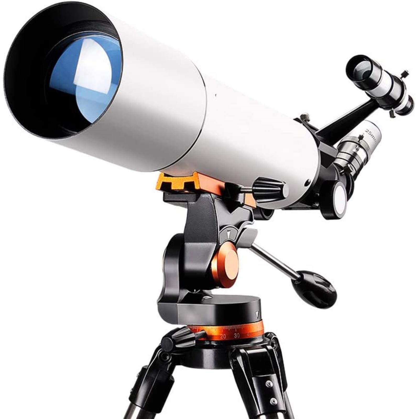 Telescopio per Bambini Principianti Adulti, Apertura 80 mm telescopio 500 mm per Astronomia BAK4 Lente Prisma telescopio rifrattore astronomico con treppiede per osservare la Luna e Il Pianeta, per