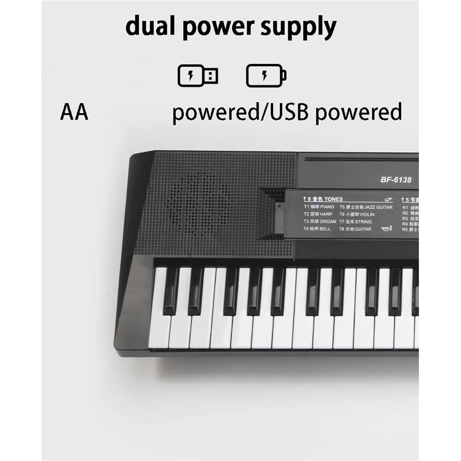 Piano Electrónico Órgano Electrónico Portátil De 61 Teclas Piano Mini Teclado Musical