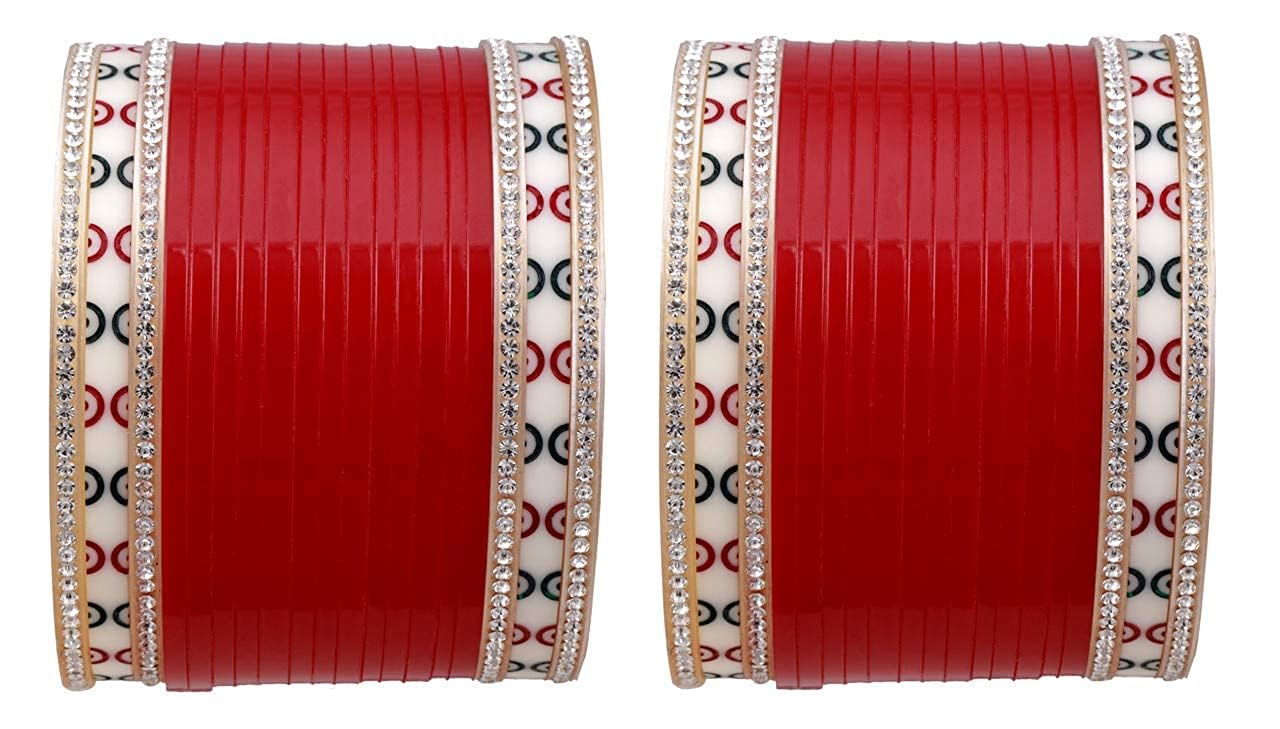 See full amazon price history chart for T4 Jewels Punjabi Collection Red Bridal Chuda Fabulous Design Beautiful Chura Bangle Set For Women & Girls_Red_2.8 T4 Jewels Punjabi Collection Red Bridal Chuda Fabulous Design Beautiful Chura Bangle Set For Women & Girls_Red_2.8 (B0D2V61XGK) Amazon Price History, Amazon Price Tracker