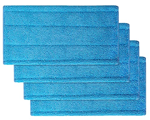 4 Lingette Reutilisable pour swiffer wetjet Serpillières Remplacement wetjet Balai Spray Lavable en Machine (4) Cover