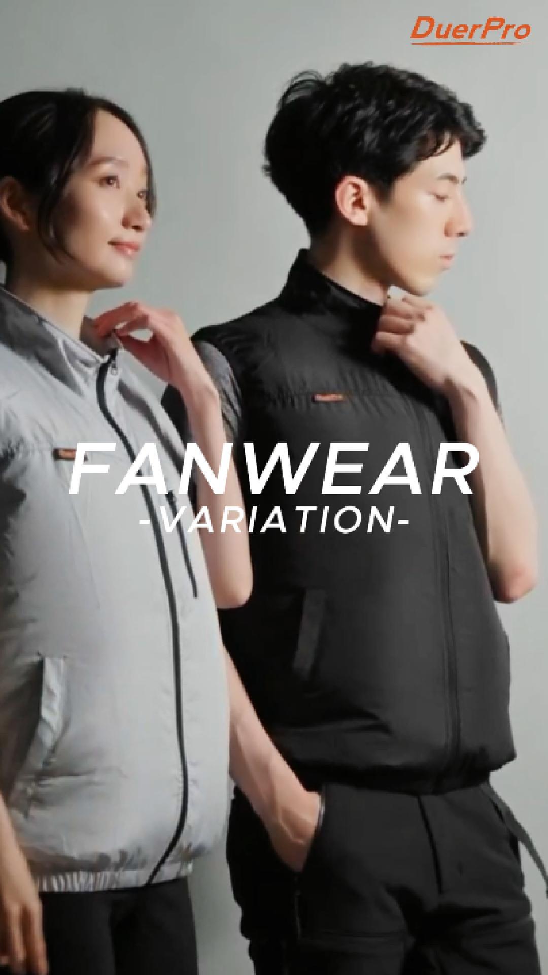 激安オンライン通販 DuerPro FanWear 空調服 ブラック LL ファン付き