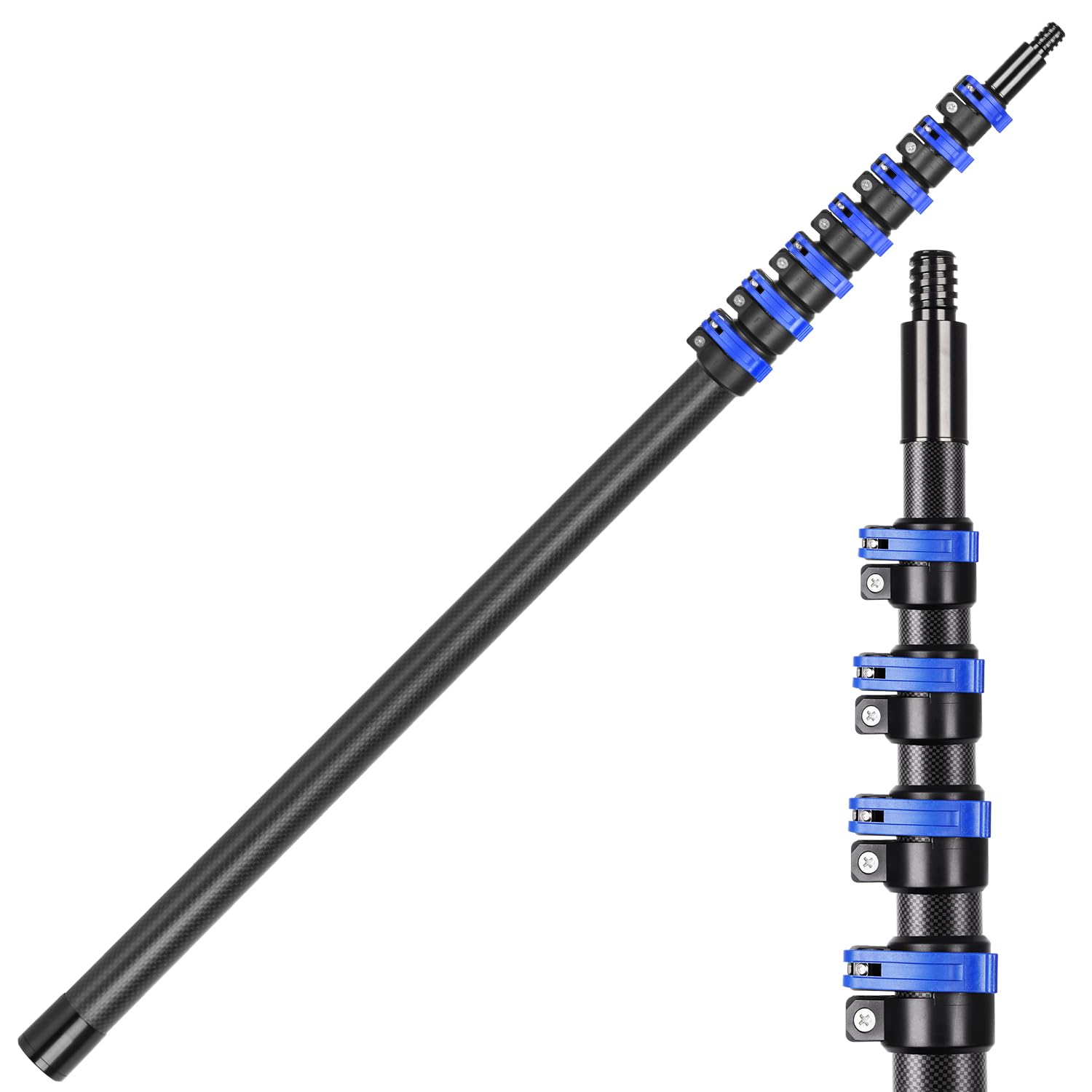 Carbon Fiber Extension Pole 4.7-30FT Telescoping Paint Roller Extendable Pole