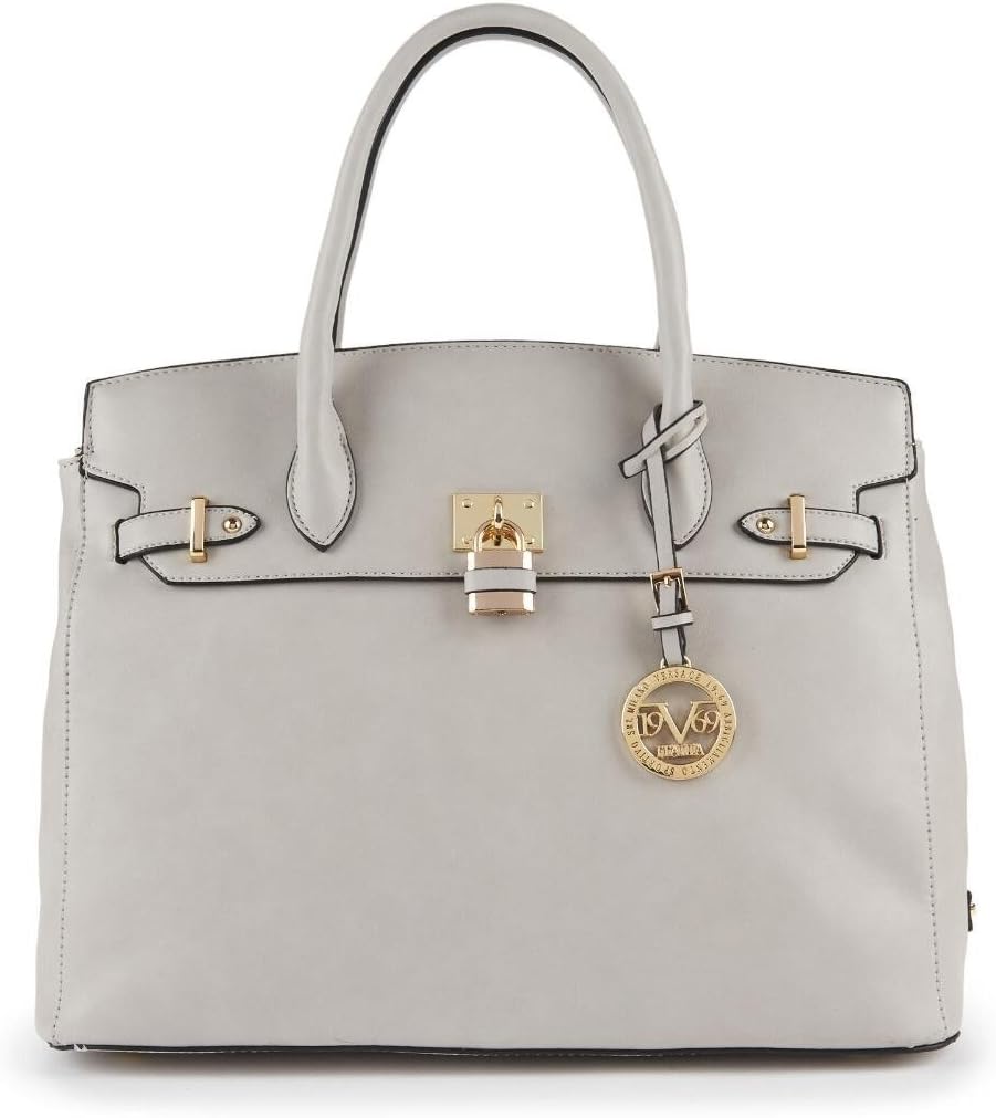 Versace V1969 Italia Women's Penelope Dome Tote, Stone