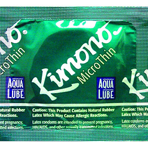 Kimono Micro Thin Aqua Lube Condom, 3 Pack #TOP7