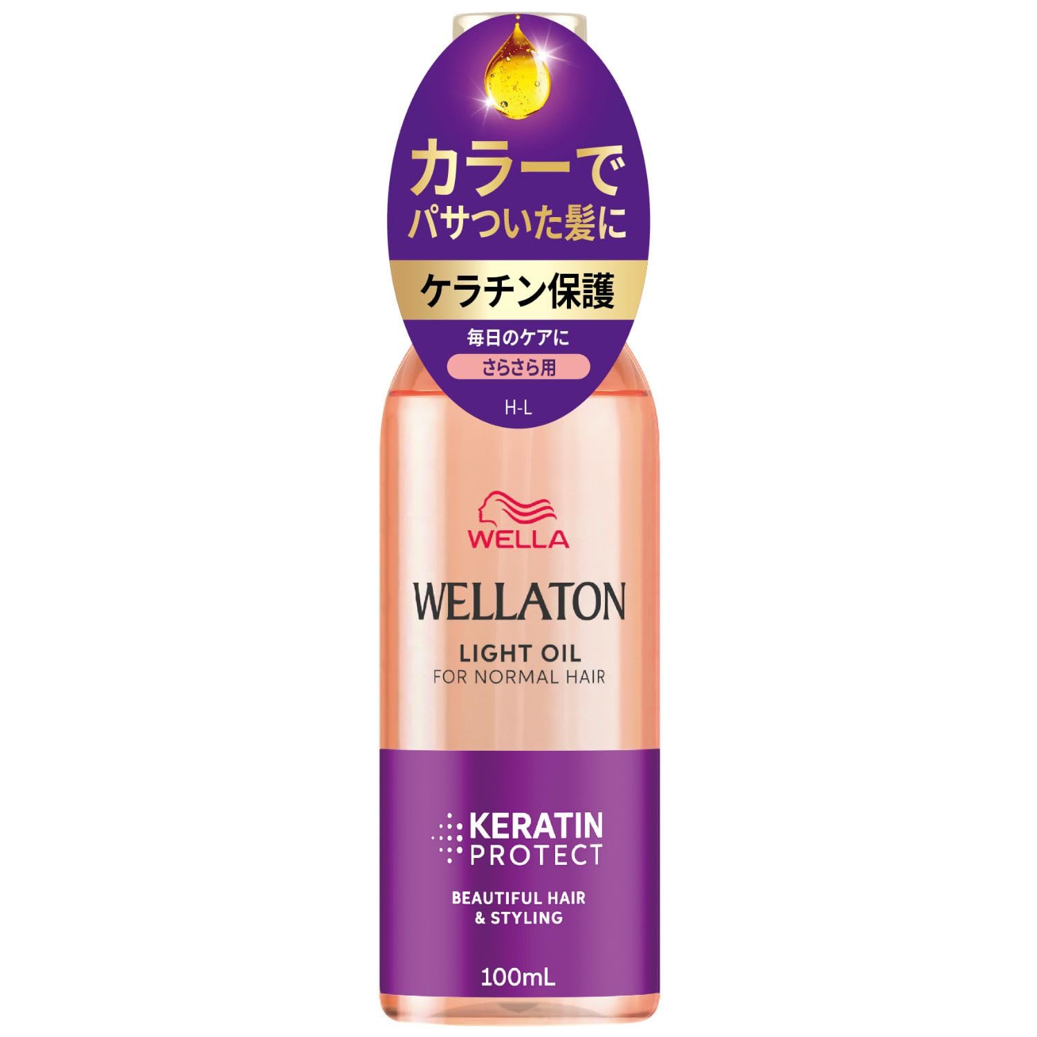 Wella ウエラトーン ヘアオイル 100ml ライトオイル さらさら まとまり 洗い流さないトリートメント
