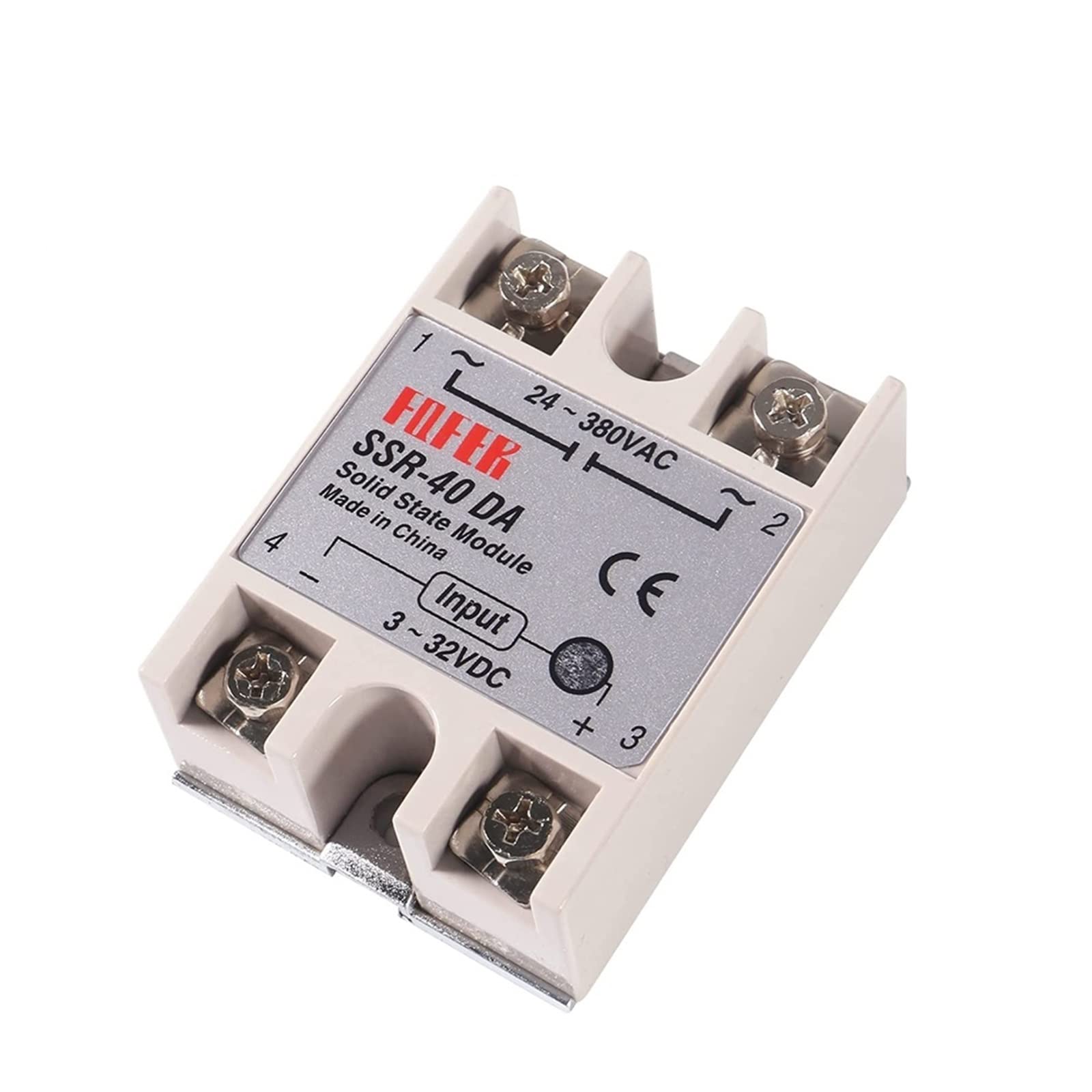 SSR 10DA Relais statique DC-AC 24-380V avec dissipateur thermique alu pour l'industrie
