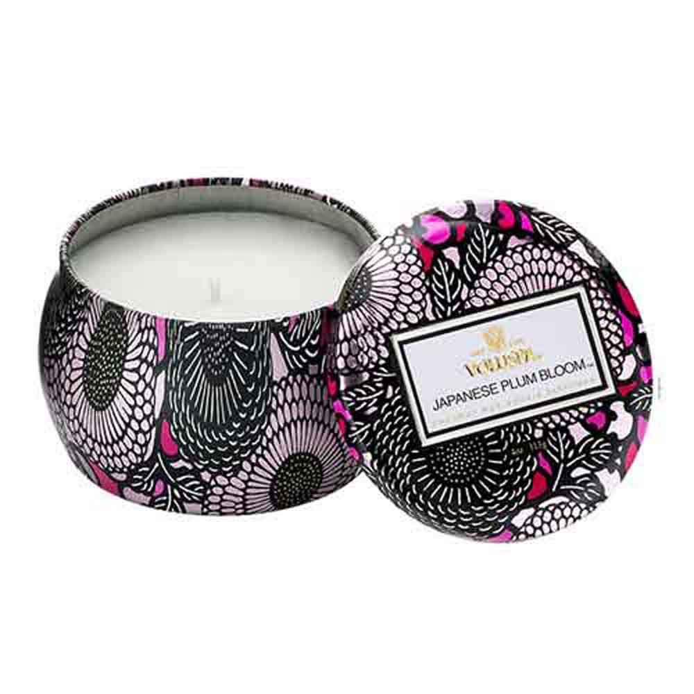 Japanese Plum Bloom Petite Tin Candle, 4 Ounces