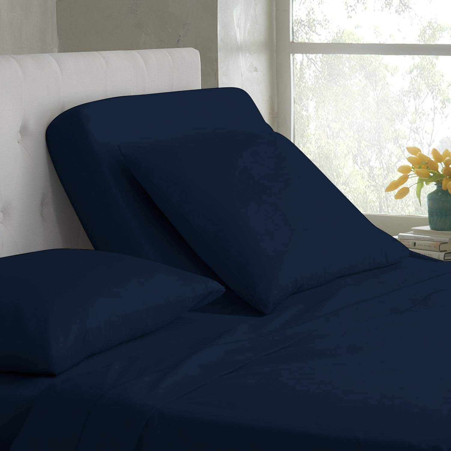 Xtream Fabric Split Head Flex King Sheet Set for Adjustable Bed 4 PCs Cotton 800 TC - King