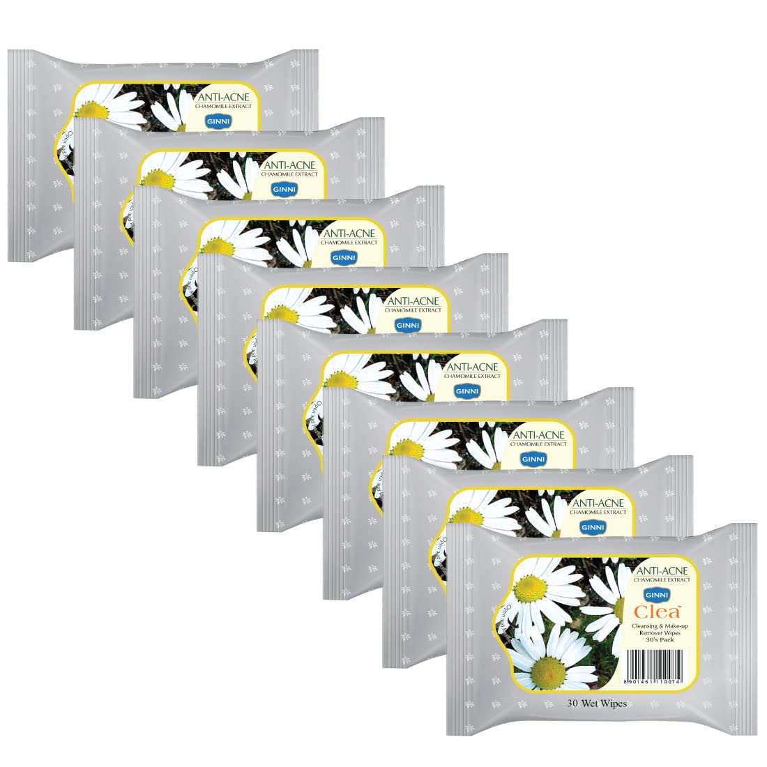GINNI CLEA Wet Wipes, Cleansing & Makeup Remover Wipes, Wet Tissues for Face Moisturizing (Anti Acne) (240 Wipes)-image-35