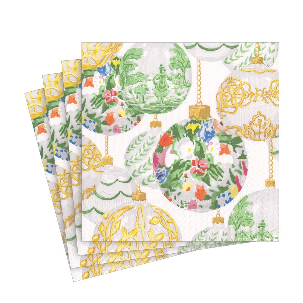 Caspari Papierservietten 'Häschen Und Buchsbaum' – Dreilagig, Umweltfreundlich & Auffällig Im Design, 15 Stück
