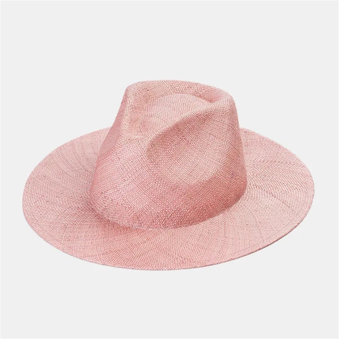 Cappello di paglia leggero da donna, protezione solare, grande gronda marrone, grigio, taglia 6 7/8/7 1/8, marrone grigio, 6 7/8 / 7 1/8, marrone/grigio., 6 7/8 / 7 1/8