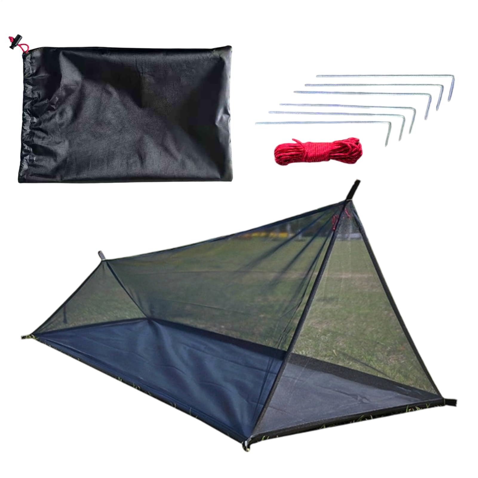 Ultraleichtes Sommer Mesh Zelt 1-2 Personen Aussen Camping Tent Abweisendes Netz Zelt s-trand Mesh Zelte Mit Wasserdichtem Boden Für Camping, Wandern