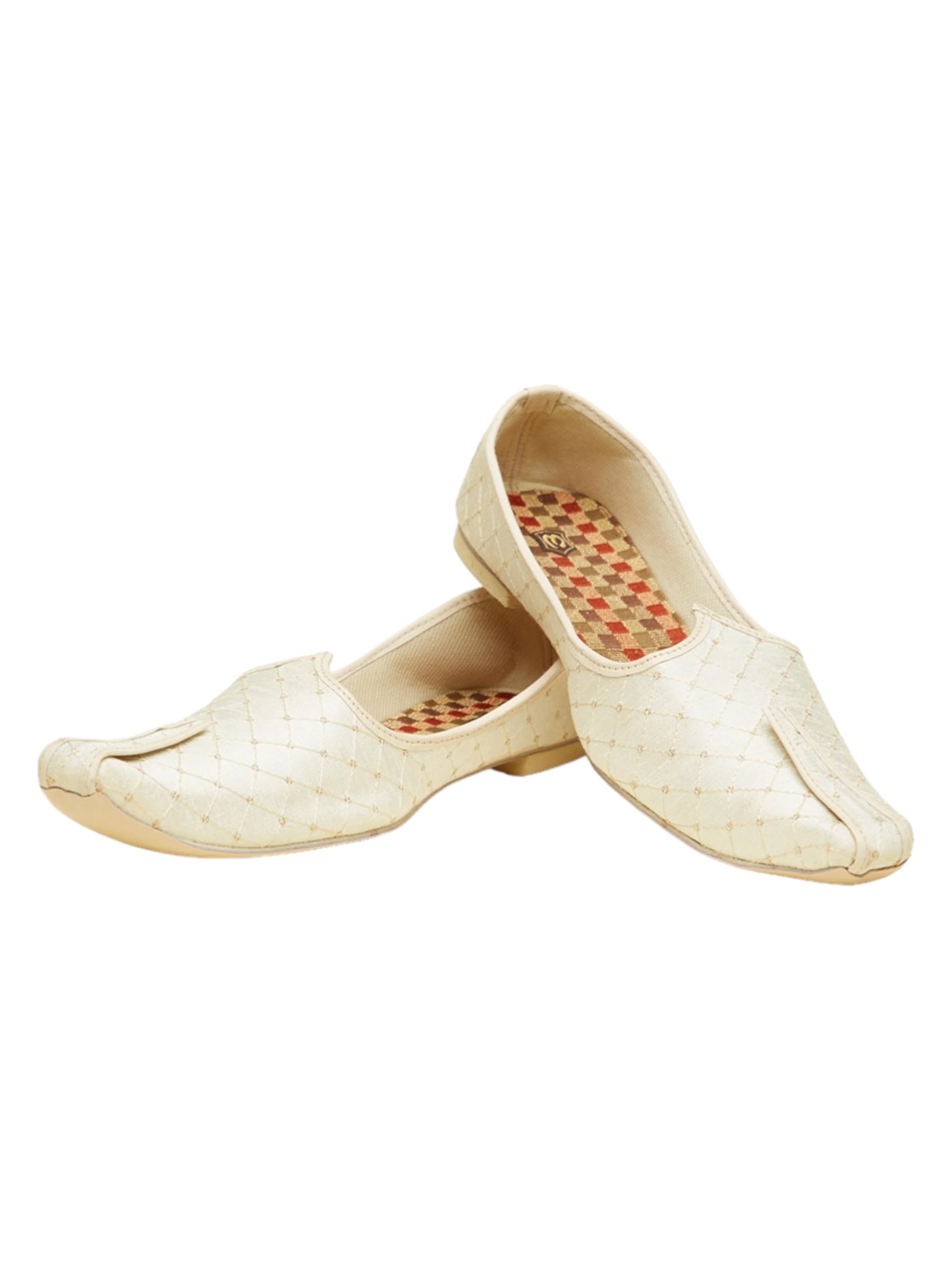 Manyavar Beige Cream Lattice Patterned Jutis | Mens Ethnic Jutti | Juttis and Mojaris (B0CVX5F2PD) Amazon Price History, Amazon Price Tracker