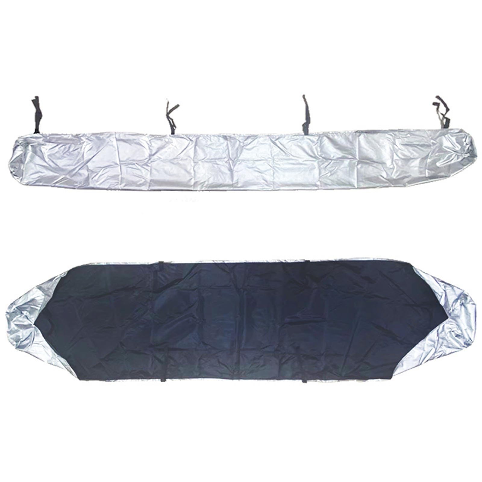 Toldo impermeable 420D Oxford para toldos retráctiles y toldos de patio, cubierta protectora plateada (plata, 4,5 m)