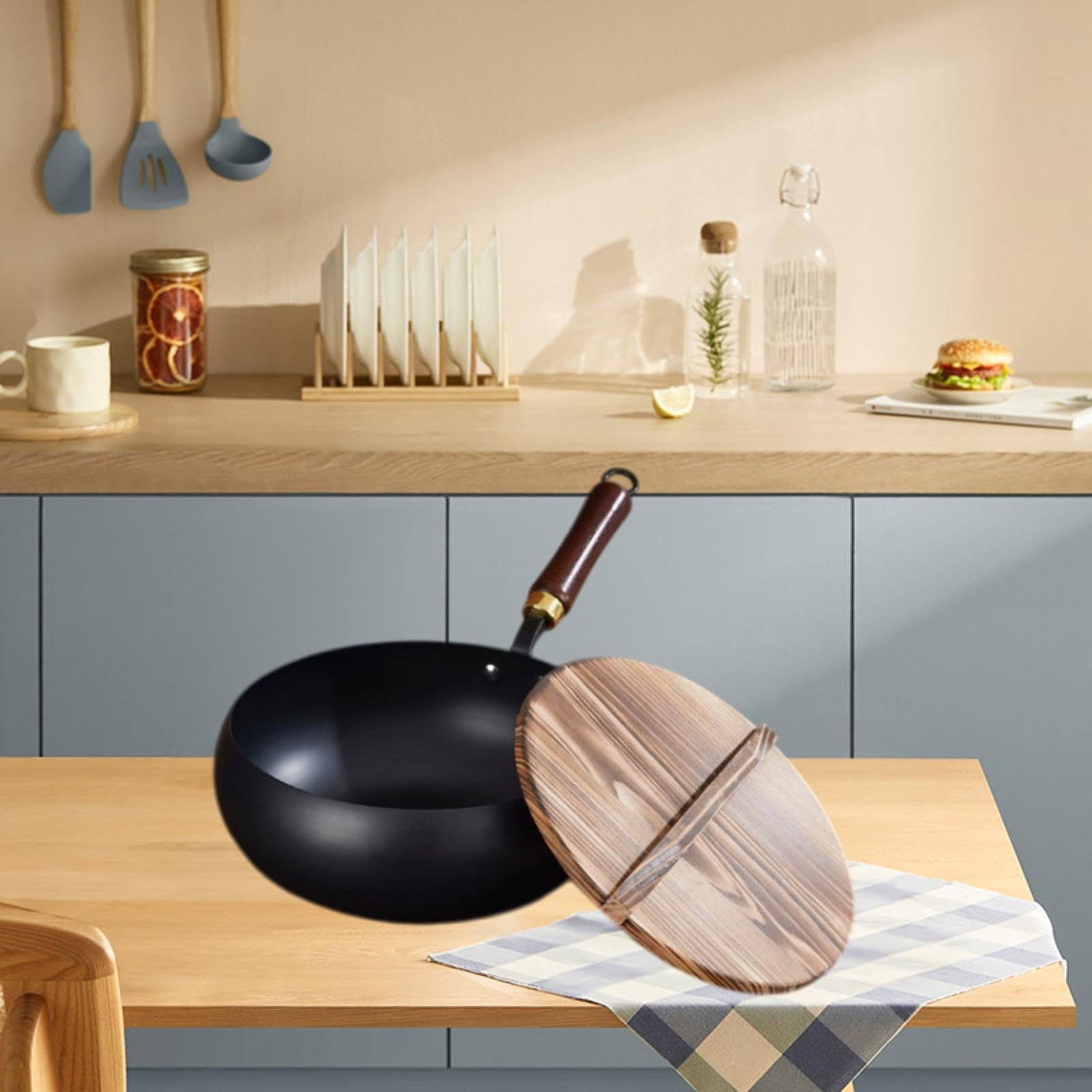 Amazon | Toysmith Nonstick Cook、chinese 、平らな底の調理器具は