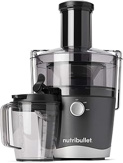 Juicer Centrifugal Juicer Machine for Fruit, Vegetables, and Food Prep, 27 Ounces/1.5 Liters, 800 Watts, Gray NBJ50100