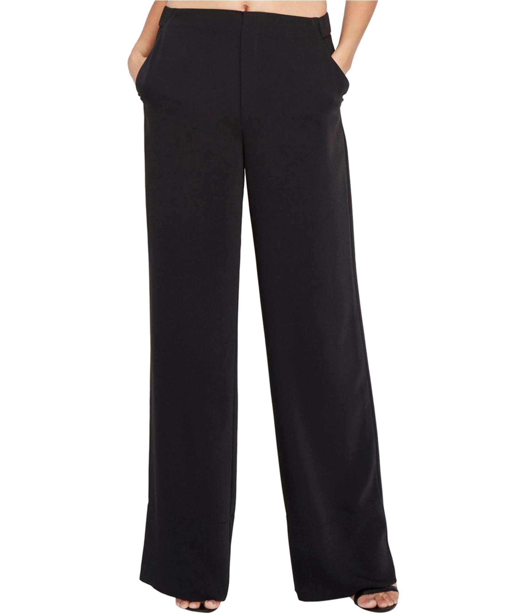 Rachel Roy Womens Crepe Casual Wide Leg Pants